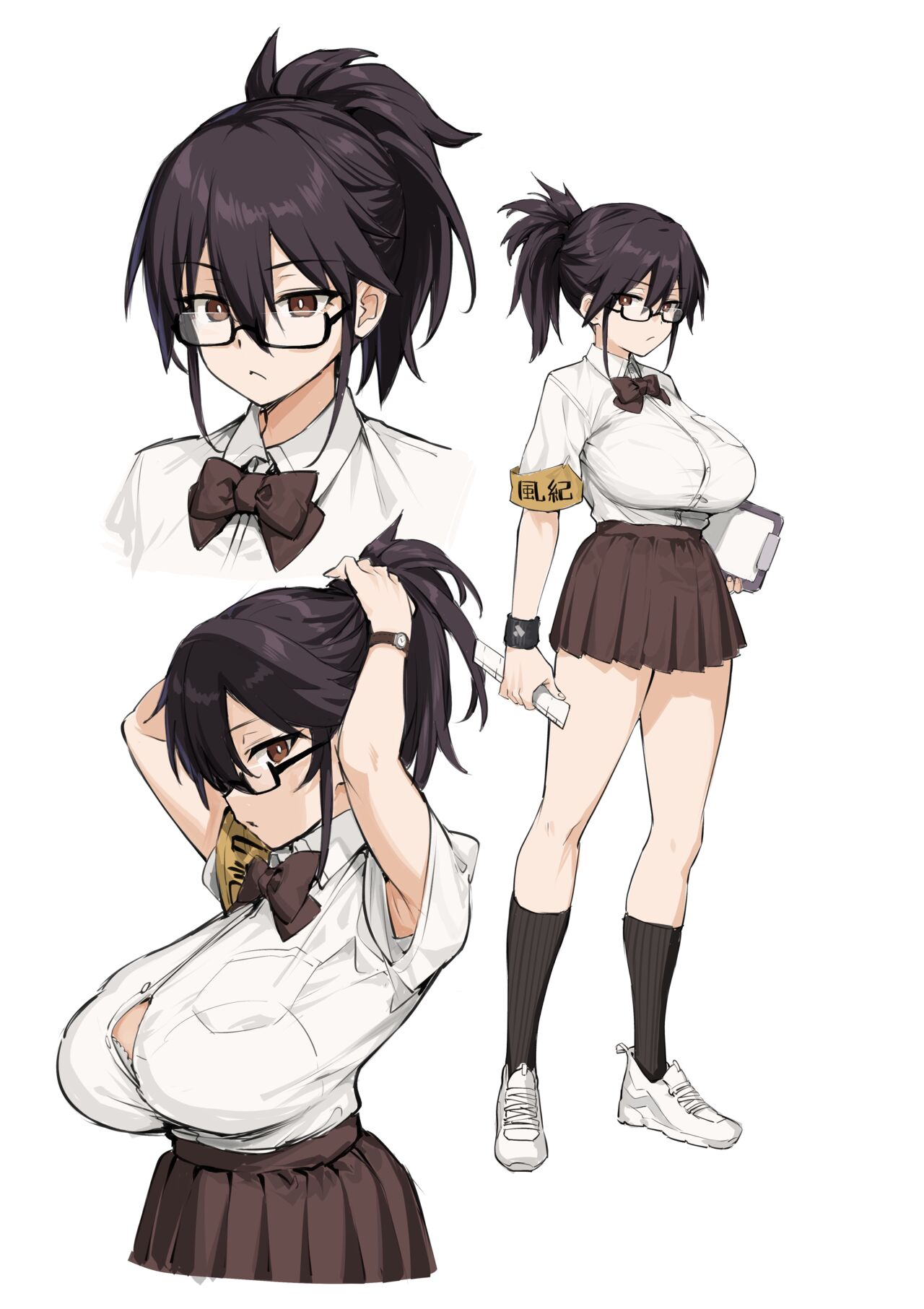 HentaiVN.net - Ảnh 24 - Atarashii Fuuki Iinchou wa Kyonyuu Sugiru Ken - Phần 1 - Full 4 chap