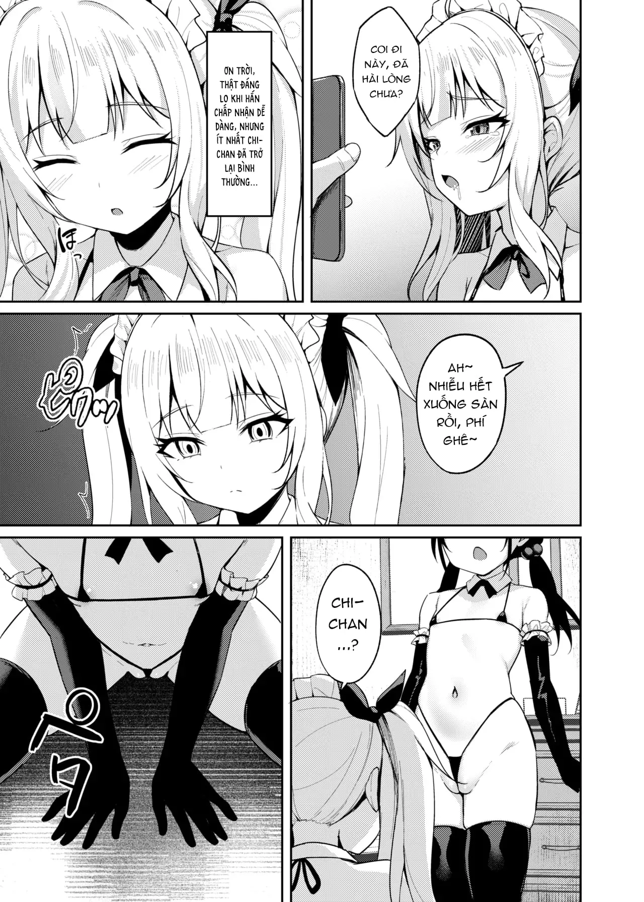 HentaiVN.net - Ảnh 22 - Ông chú dạy cháu gái bố láo bằng cách thôi miên - Chap 3: +1 máy xuất vào trong