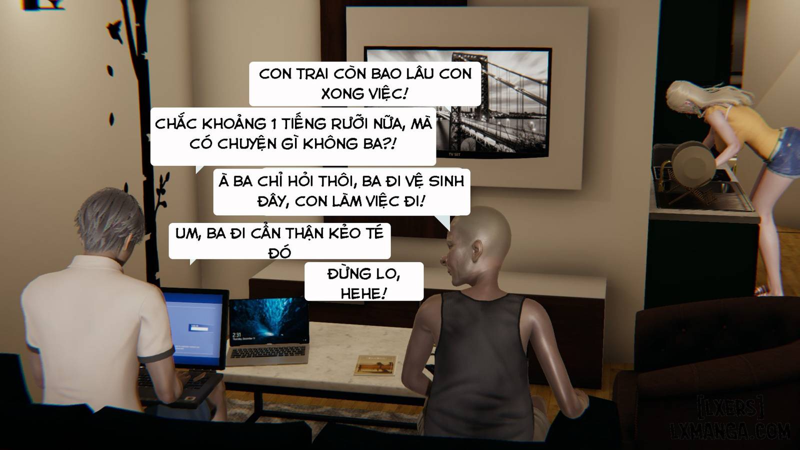 HentaiVN.net - Ảnh 24 - Sự trả thù của người vợ - Chương 11 - Bị bố chồng cưỡng hiếp [Phần 3 - END]
