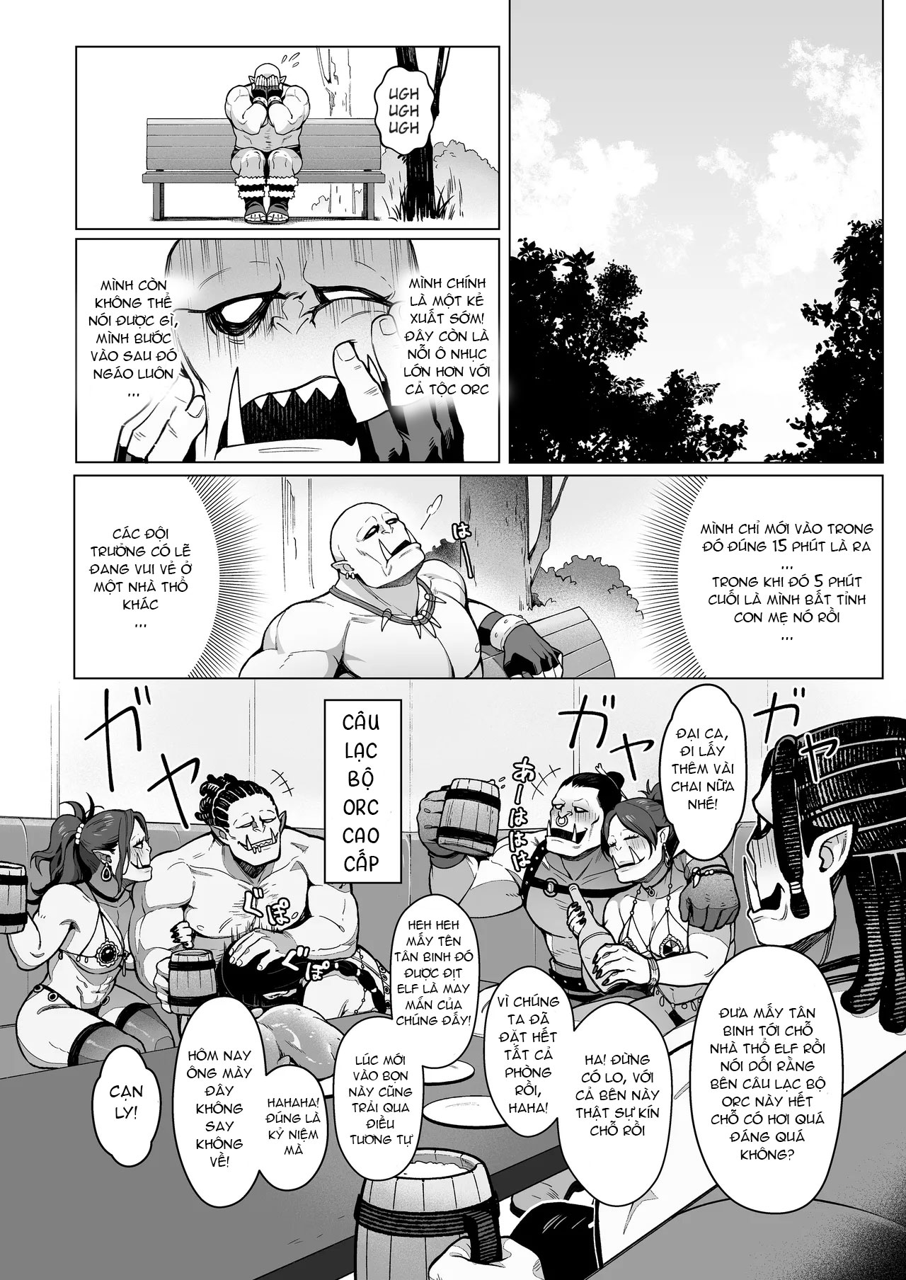 HentaiVN.net - Ảnh 23 - Nhà Thổ Elf - Phòng Số 3 Lacy: Tên Orc Còn Trinh Và Cô Elf Da Nâu 1 - Oneshot