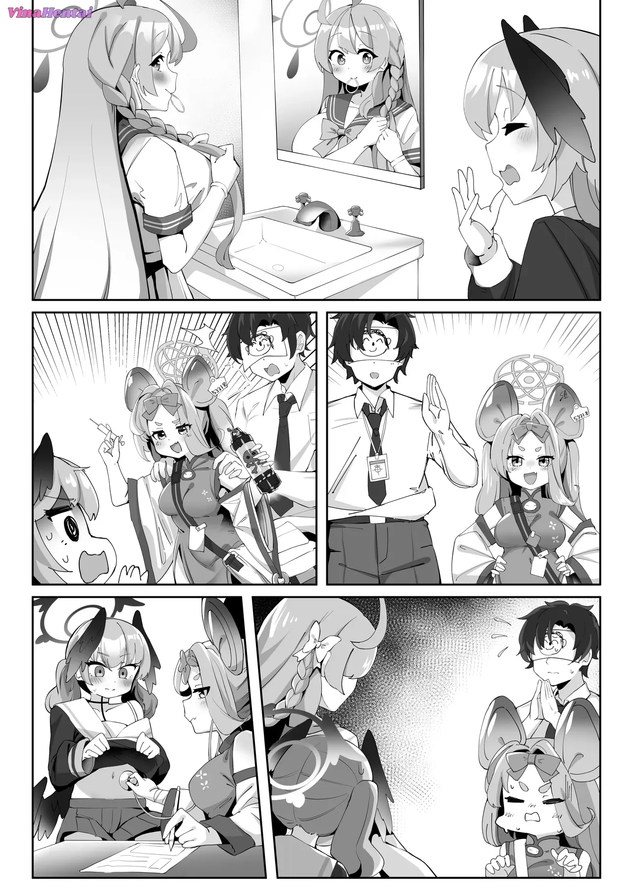HentaiVN.net - Ảnh 25 - Futanari Koharu-chan vs Hanako-chan Manga - Chap 2