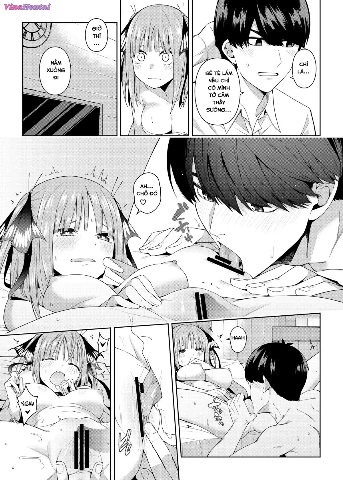 HentaiVN.net - Ảnh 24 - Nibun no Yuudou (Gotoubun no Hanayome) [Half Seduction] - Oneshot