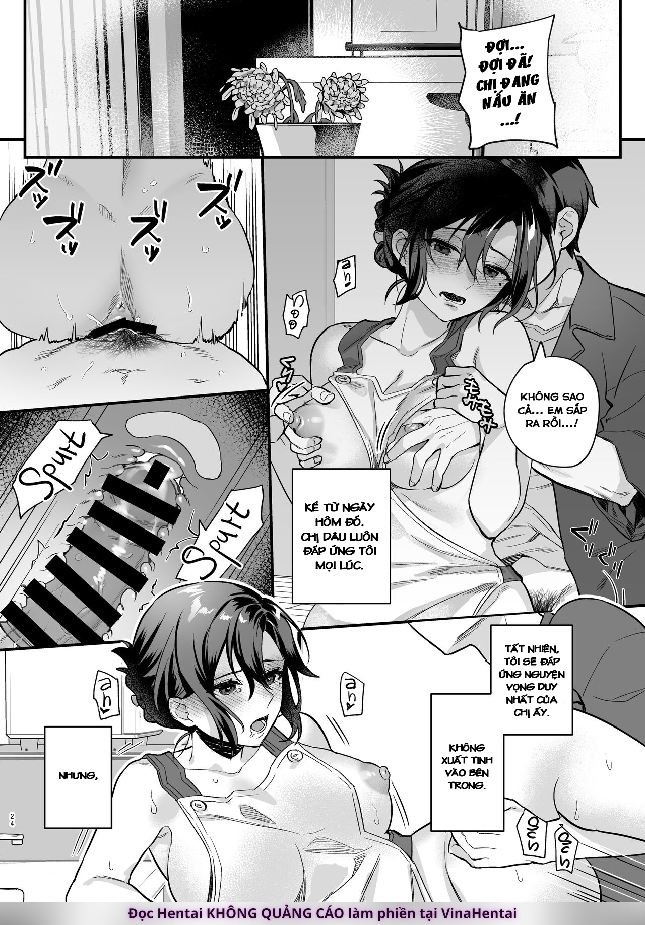 HentaiVN.net - Ảnh 26 - Chị Dâu Cô Đơn - Oneshot