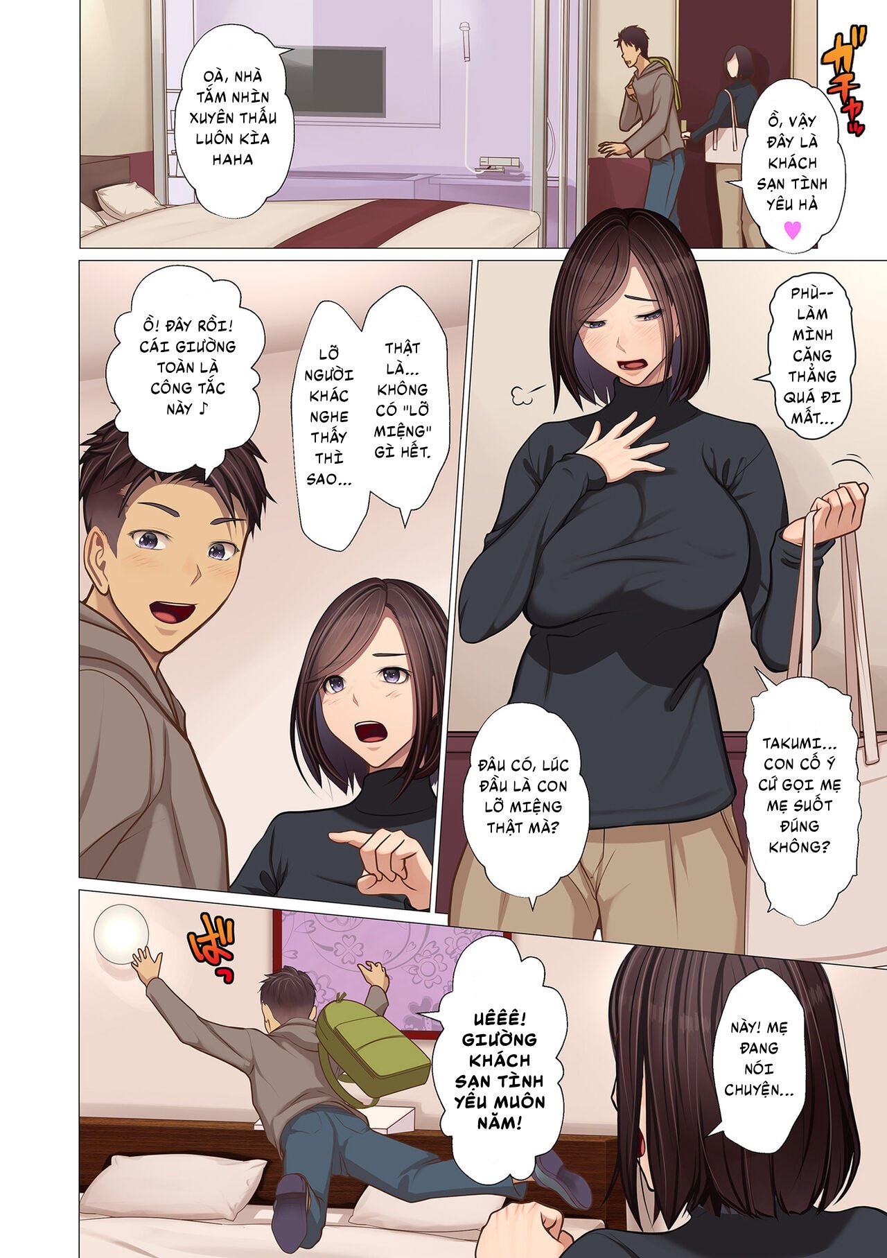 HentaiVN.net - Ảnh 3 - Lần đầu của mẹ và con trai - Oneshot