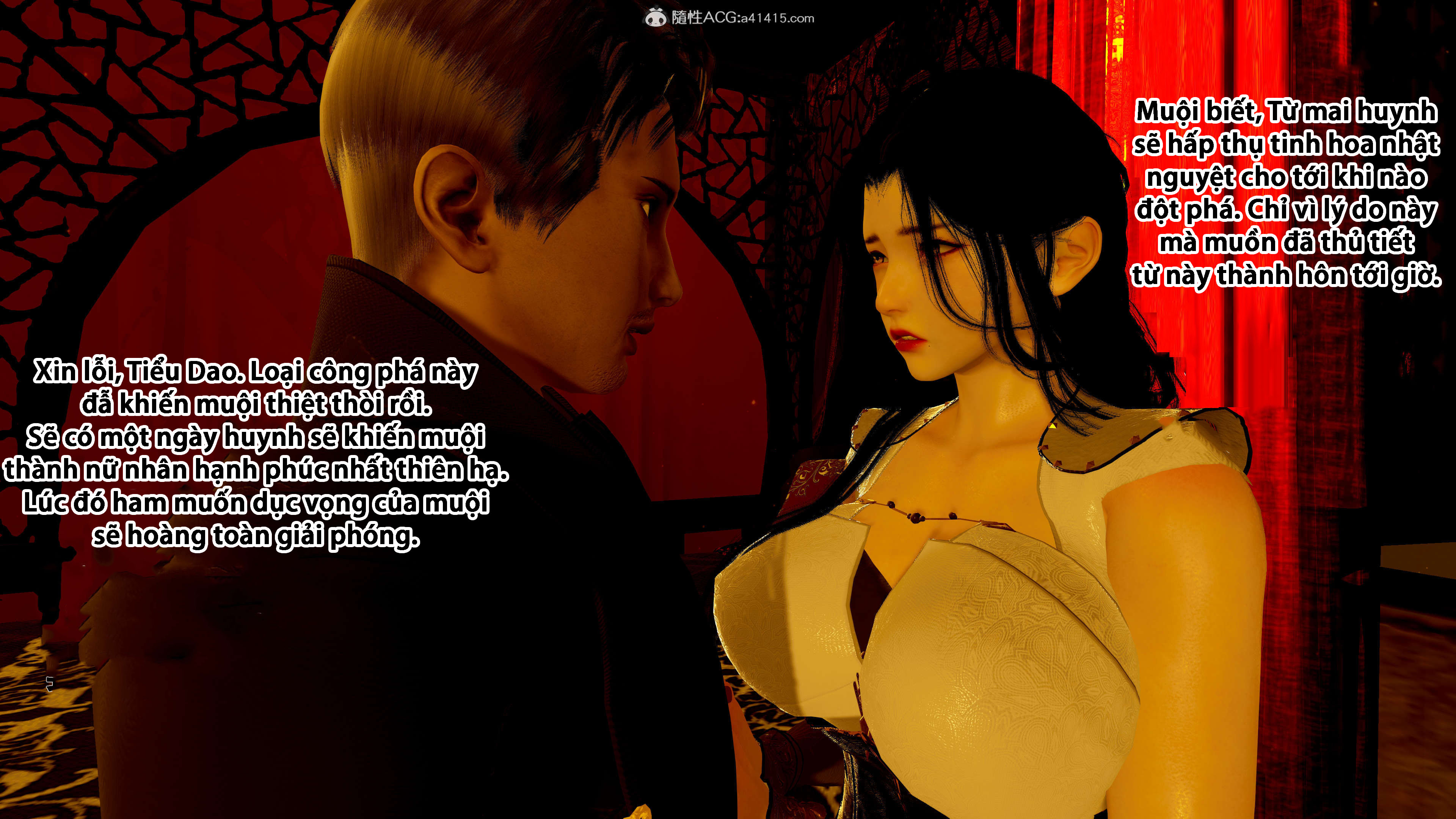 HentaiVN.net - Ảnh 26 - Mượn Vợ Chủ Nhân Để Hạ Hoả - Chương 3