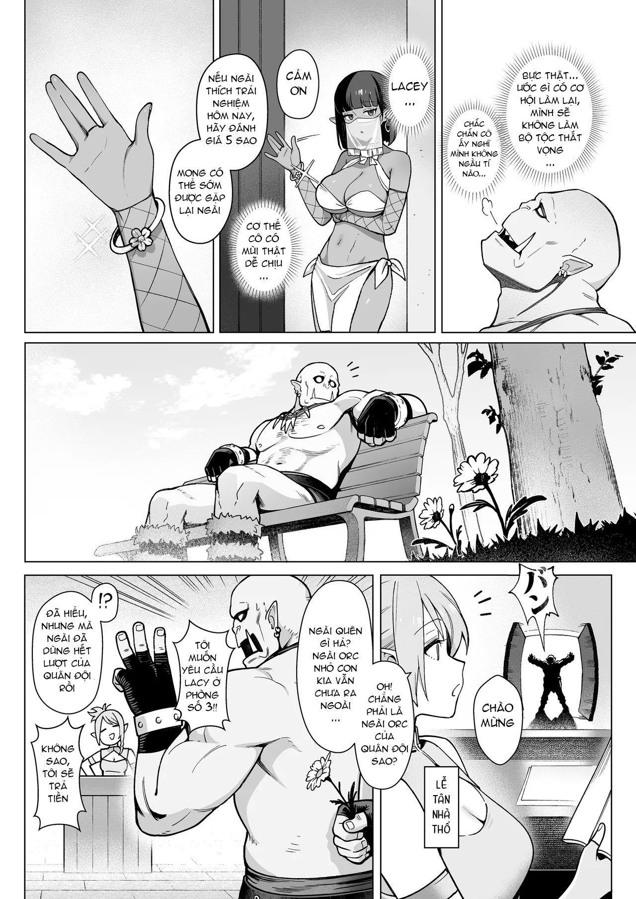 HentaiVN.net - Ảnh 24 - Nhà Thổ Elf - Phòng Số 3 Lacy: Tên Orc Còn Trinh Và Cô Elf Da Nâu 1 - Oneshot
