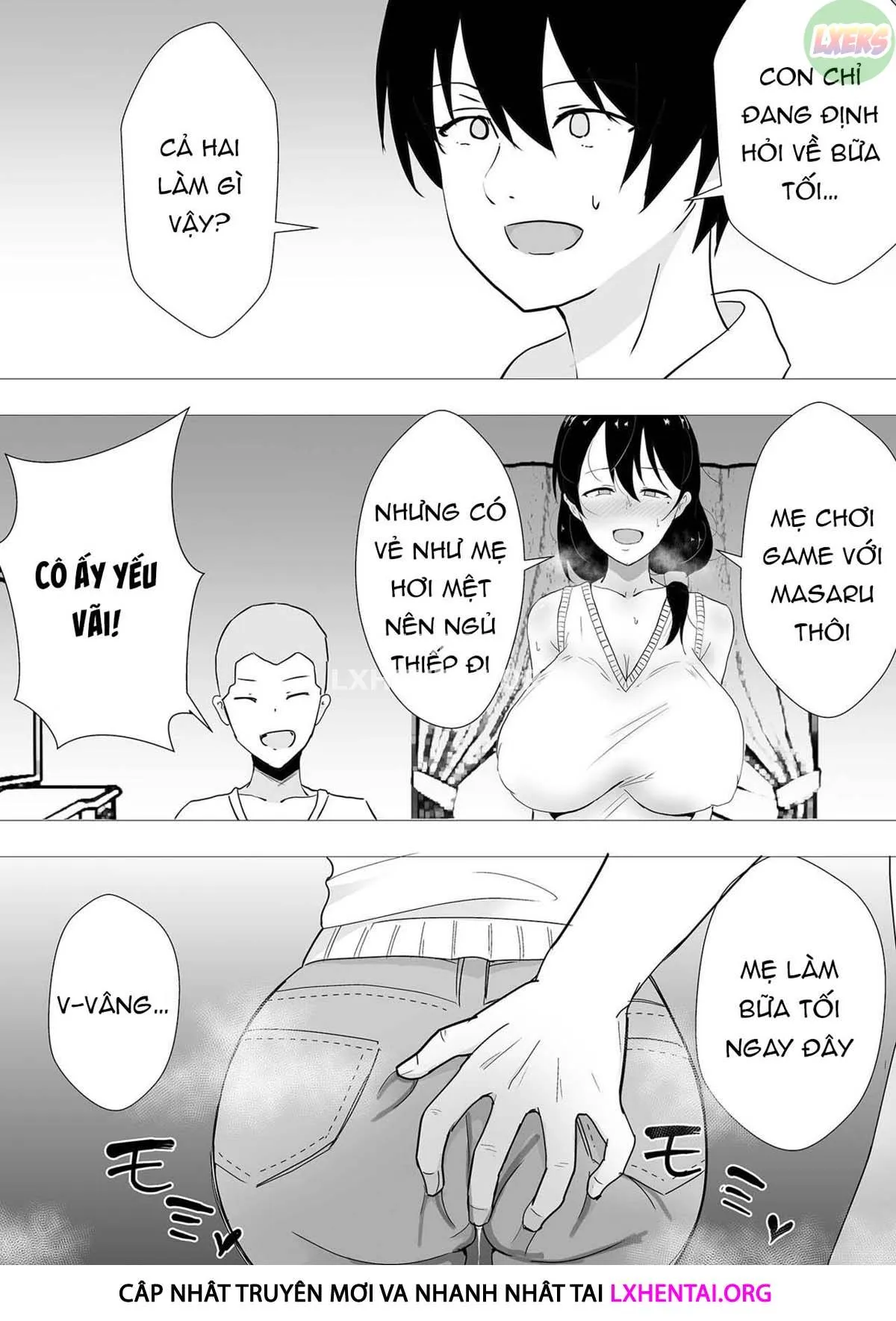 HentaiVN.net - Ảnh 25 - TomoKano Kaa-chan~ Daisuki na Ore no Hahaoya wa Aho na Shinyuu no Kanojo~ [My Mom Is My Friend's Girlfriend] - Chap 2
