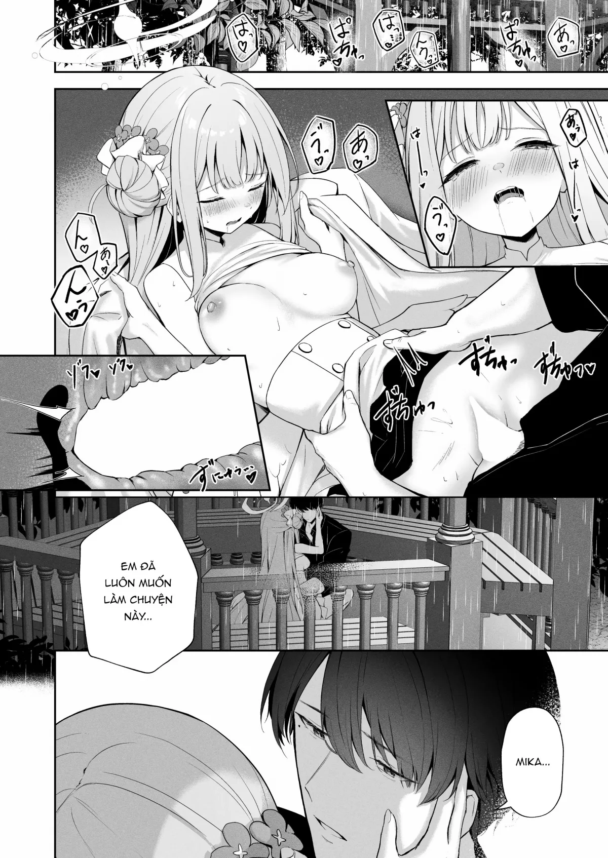HentaiVN.net - Ảnh 25 - Tia nắng của khuyết trăng [Mikazuki no Pierce Hole; Pierce Hole of The Cresent Moon] - Oneshot