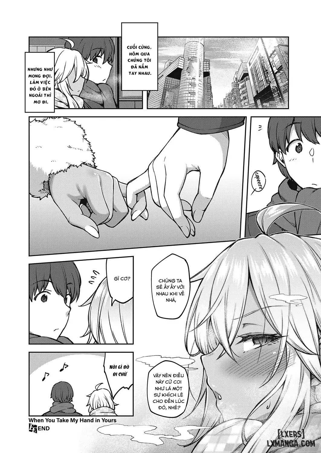 HentaiVN.net - Ảnh 25 - Nắm tay là có bầu [When You Take My Hand in Yours; khi em nắm lấy tay anh] - Oneshot