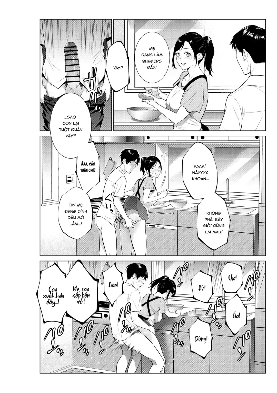 HentaiVN.net - Ảnh 25 - Cuộc sống dâm dục với mẹ bắt đầu từ nhà tắm - Oneshot