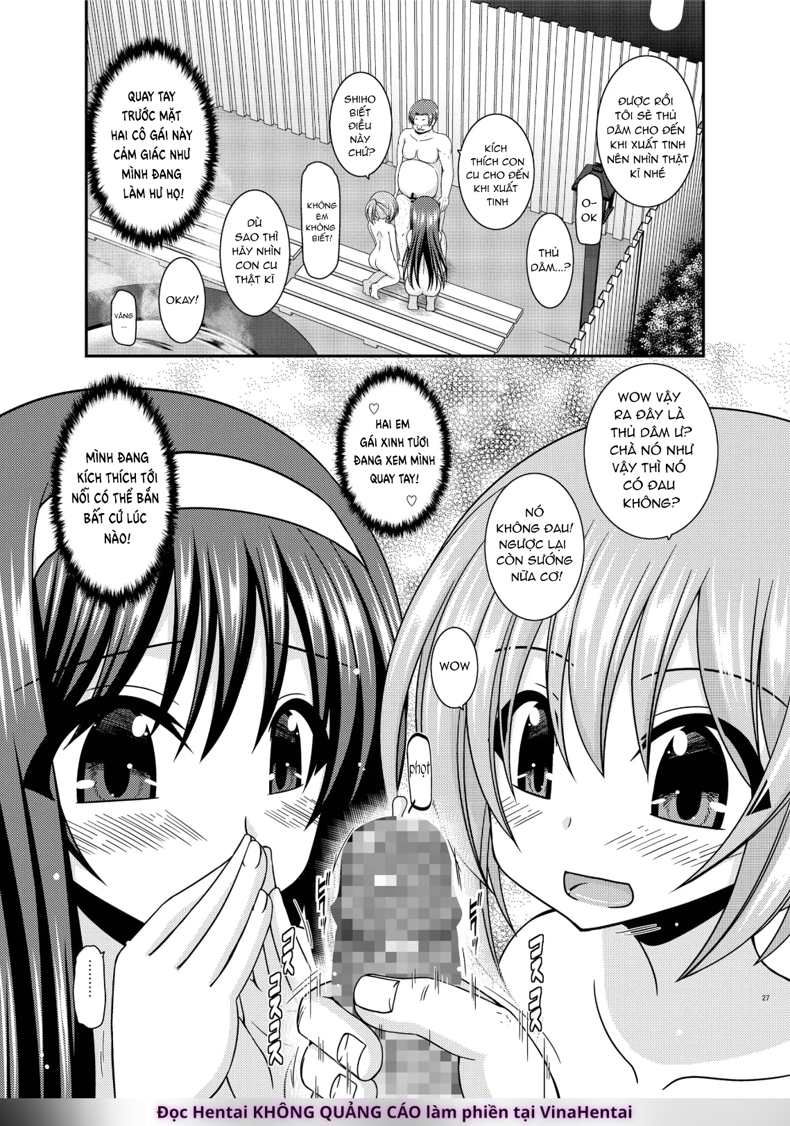 HentaiVN.net - Ảnh 26 - Konyoku Rotenburo de Bishoujo Futari ni Are o Misete to Onegai Sareta Ato no Sarani Ato no Hanashi - Chap 1
