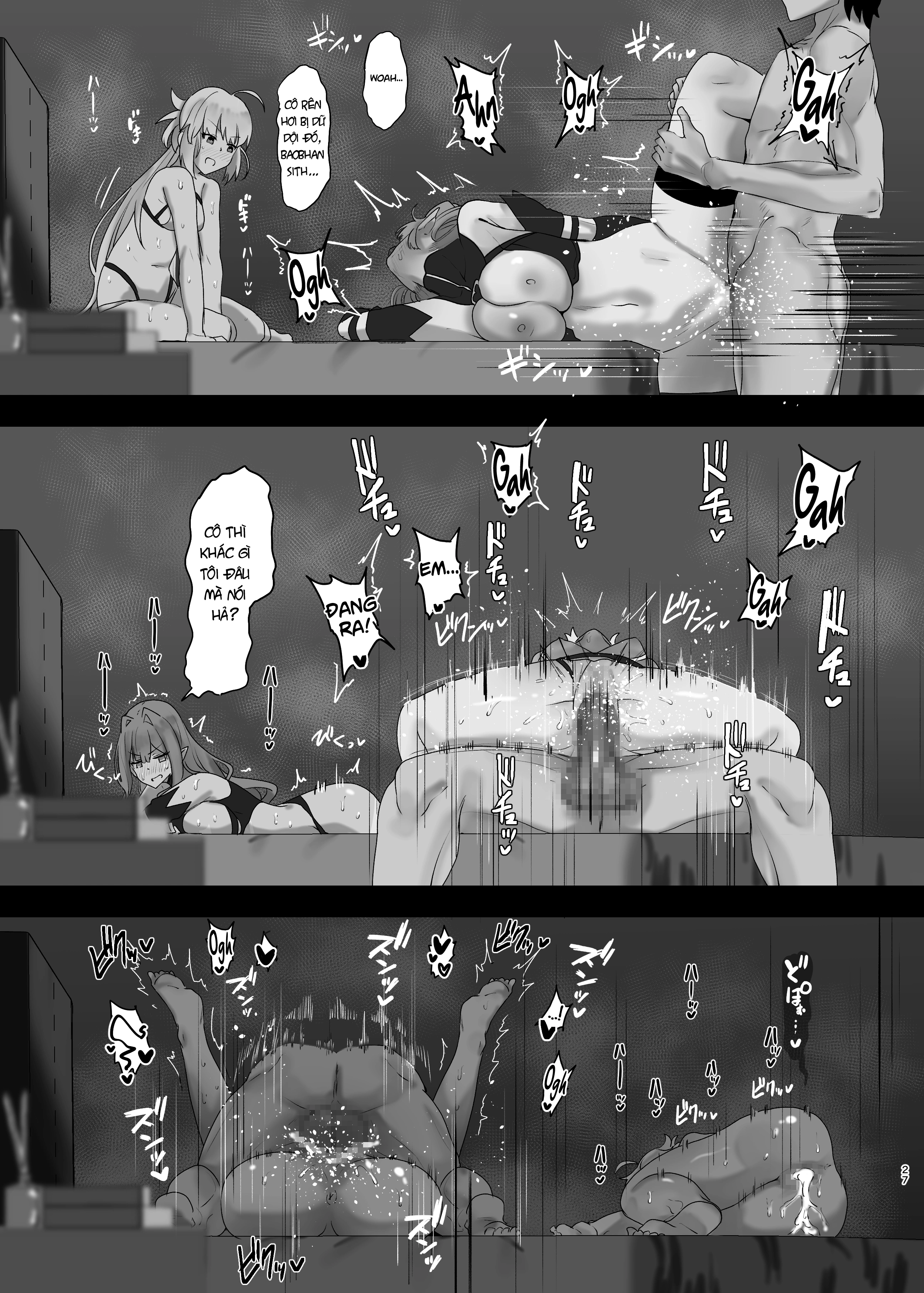 HentaiVN.net - Ảnh 26 - Có muốn làm tình tay ba không? - oneshot