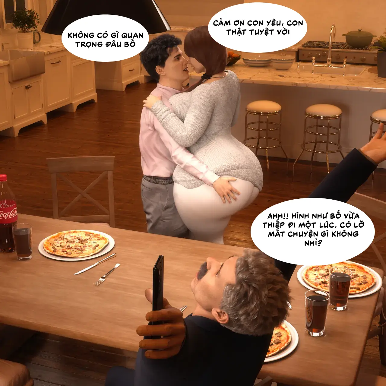 HentaiVN.net - Ảnh 11 - Farrahs và Damons Vacation [Rev2019] - Diner time .2