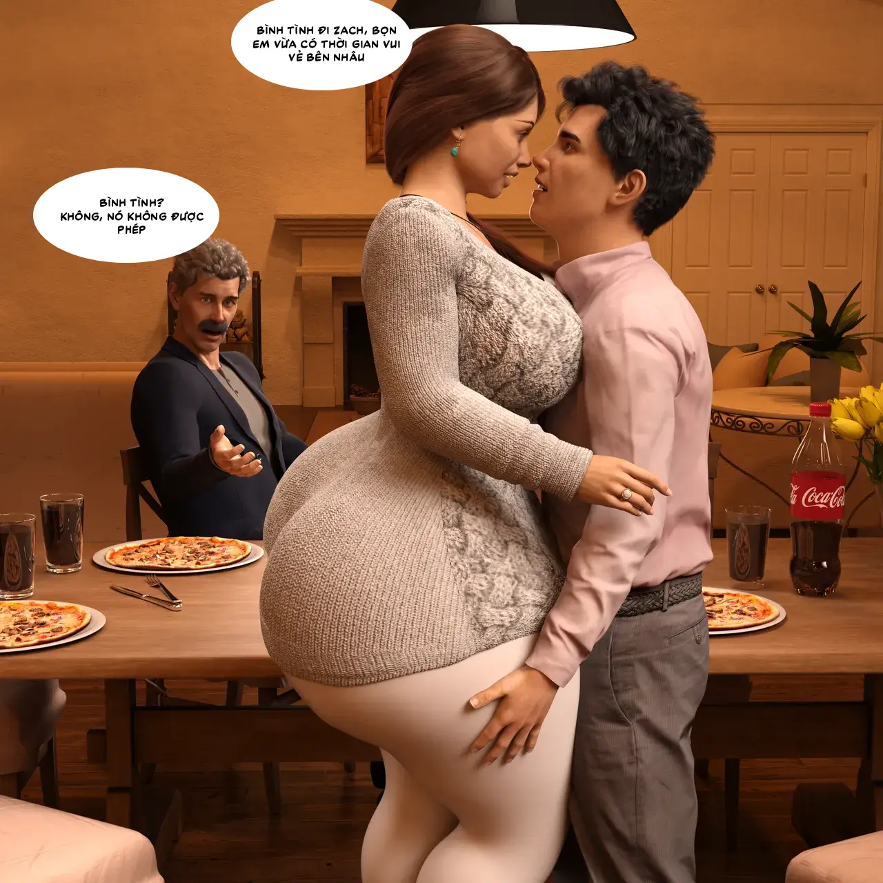HentaiVN.net - Ảnh 13 - Farrahs và Damons Vacation [Rev2019] - Diner time .2