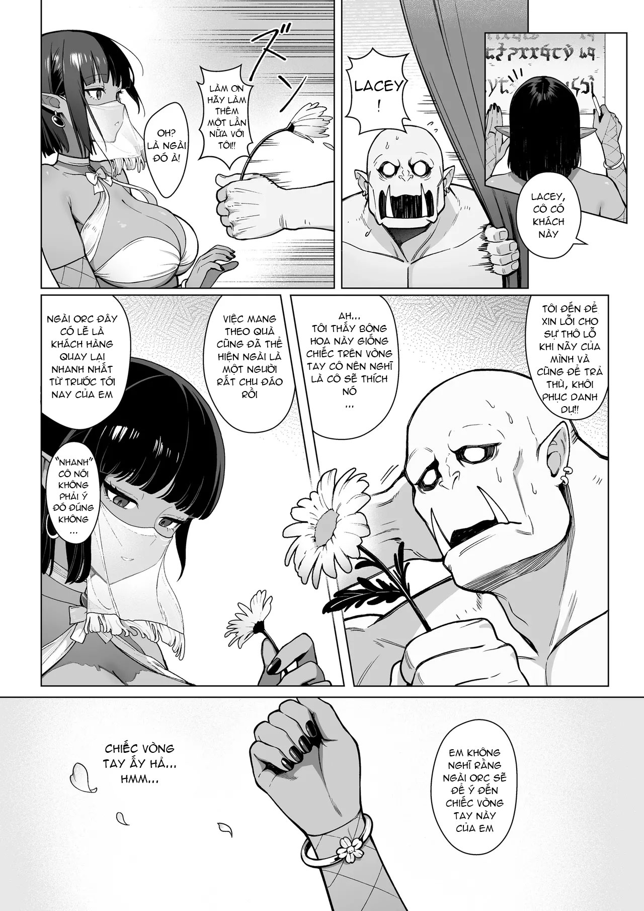 HentaiVN.net - Ảnh 25 - Nhà Thổ Elf - Phòng Số 3 Lacy: Tên Orc Còn Trinh Và Cô Elf Da Nâu 1 - Oneshot
