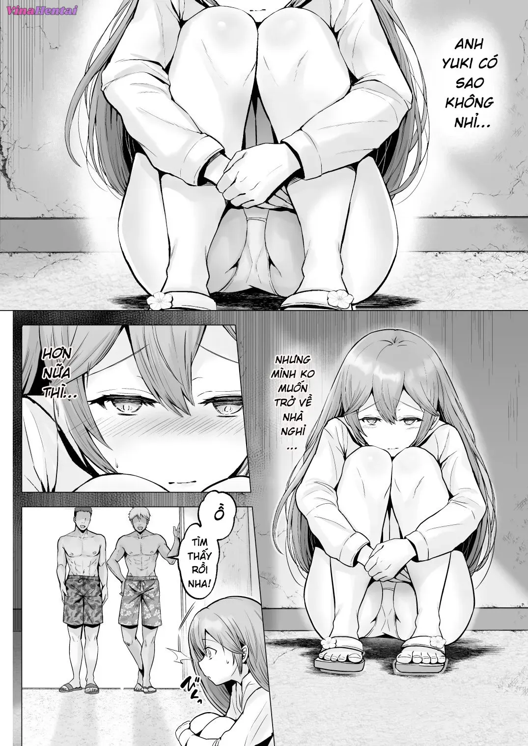 HentaiVN.net - Ảnh 26 - Soshite Kyou mo Moteasobareru 2 [そして今日も弄ばれる 2 ~サークル海合宿編~] - Oneshot