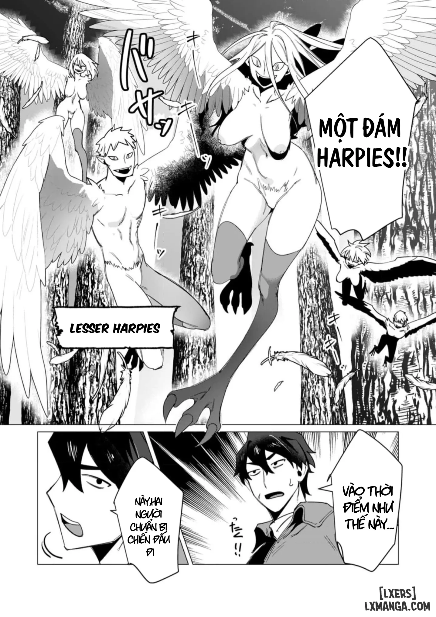 HentaiVN.net - Ảnh 26 - Vị Anh Hùng Muốn “Vợ Người Ta” Làm Phần Thưởng - Chap 8 : Dũng Sĩ x Harpy (phần 1)