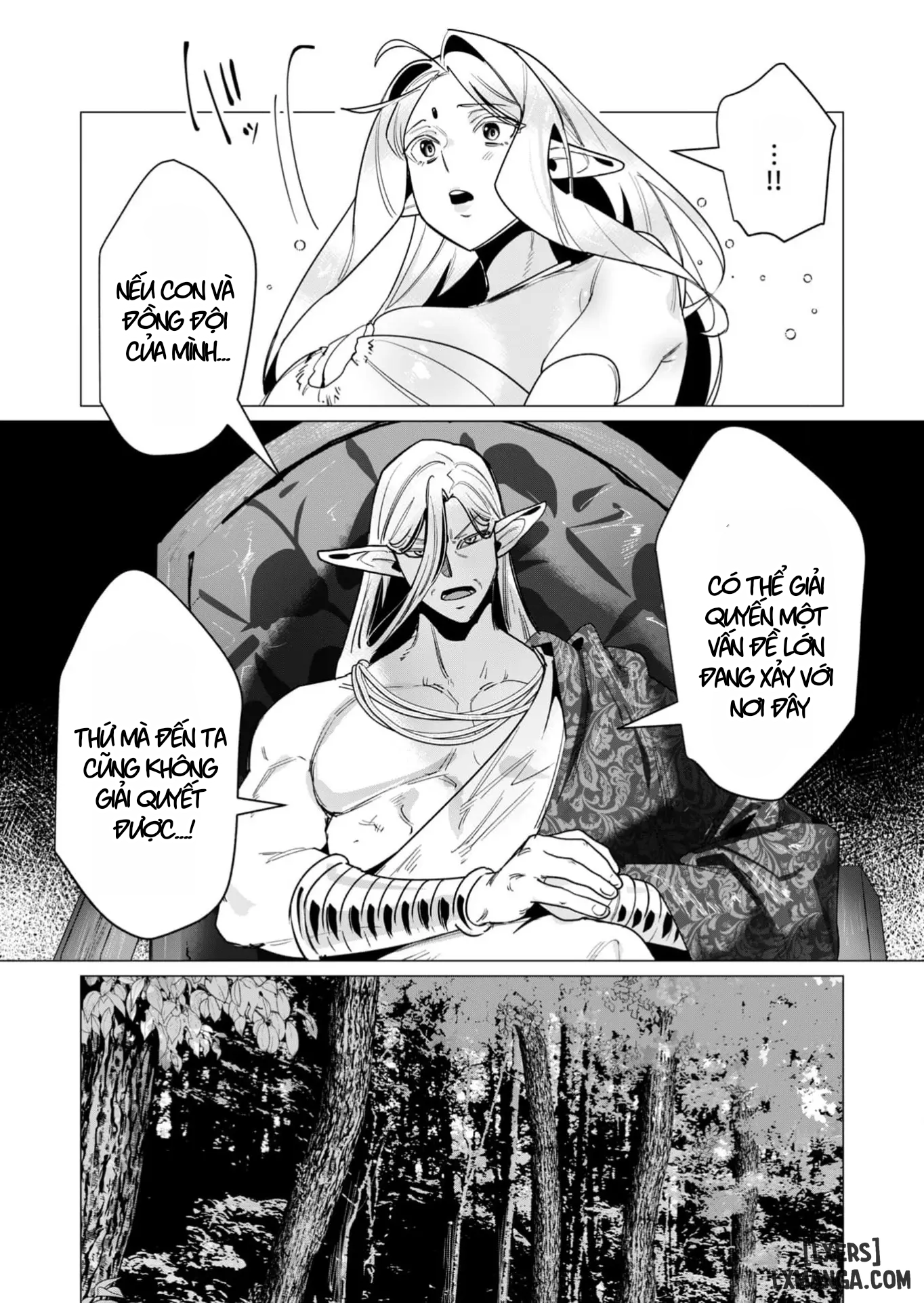 HentaiVN.net - Ảnh 26 - Vị Anh Hùng Muốn “Vợ Người Ta” Làm Phần Thưởng - Chap 15 : Dũng Sĩ và lời nguyền Dark Elf (Phần 2)