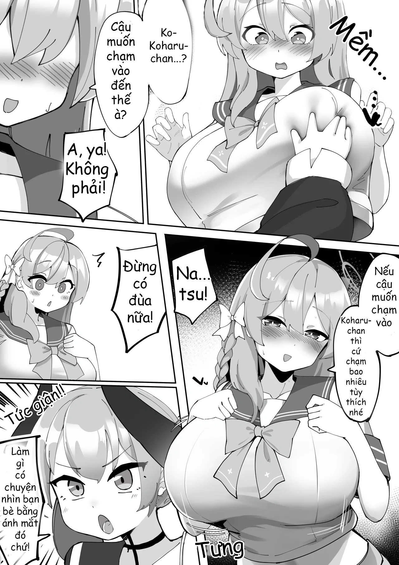 HentaiVN.net - Ảnh 27 - Futanari Koharu-chan vs Hanako-chan Manga - Chap 1
