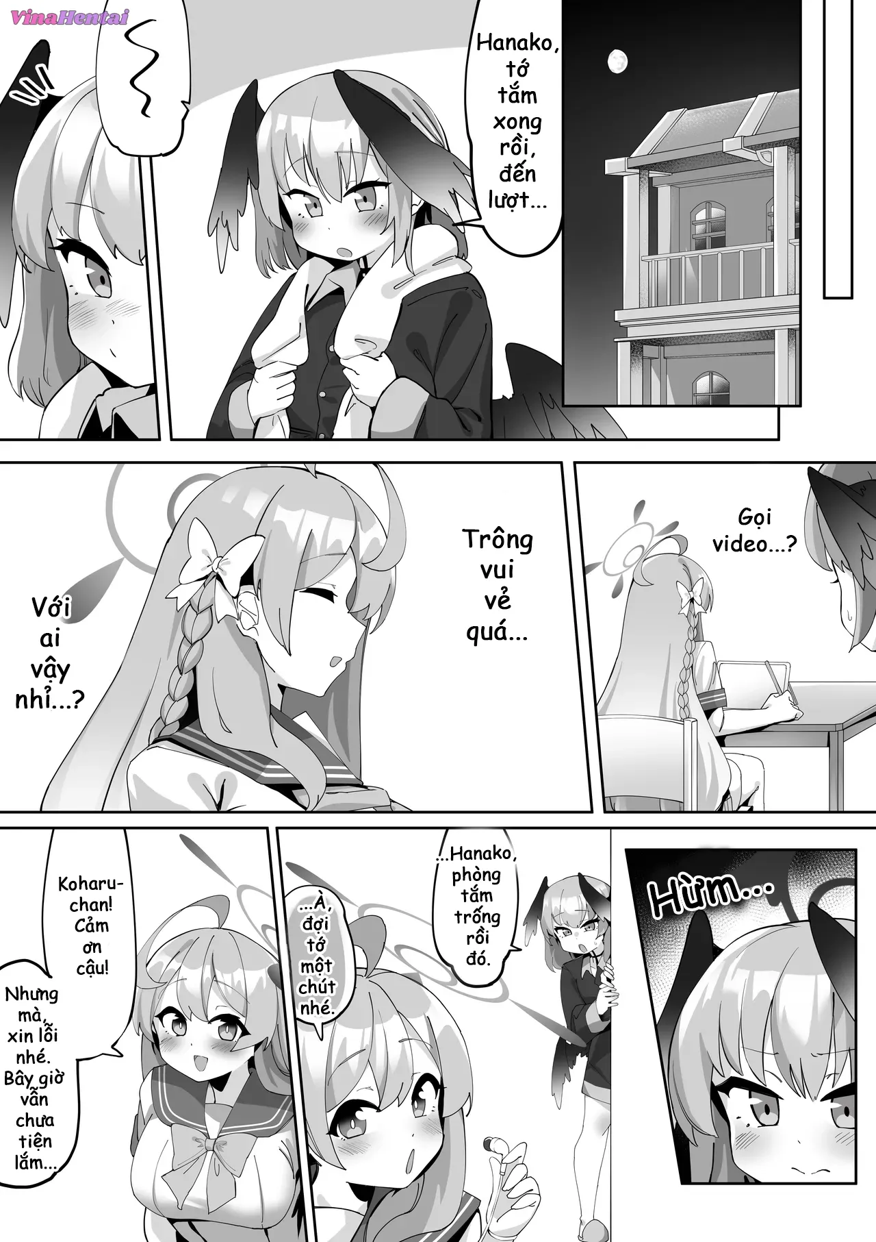 HentaiVN.net - Ảnh 27 - Futanari Koharu-chan vs Hanako-chan Manga - Chap 2