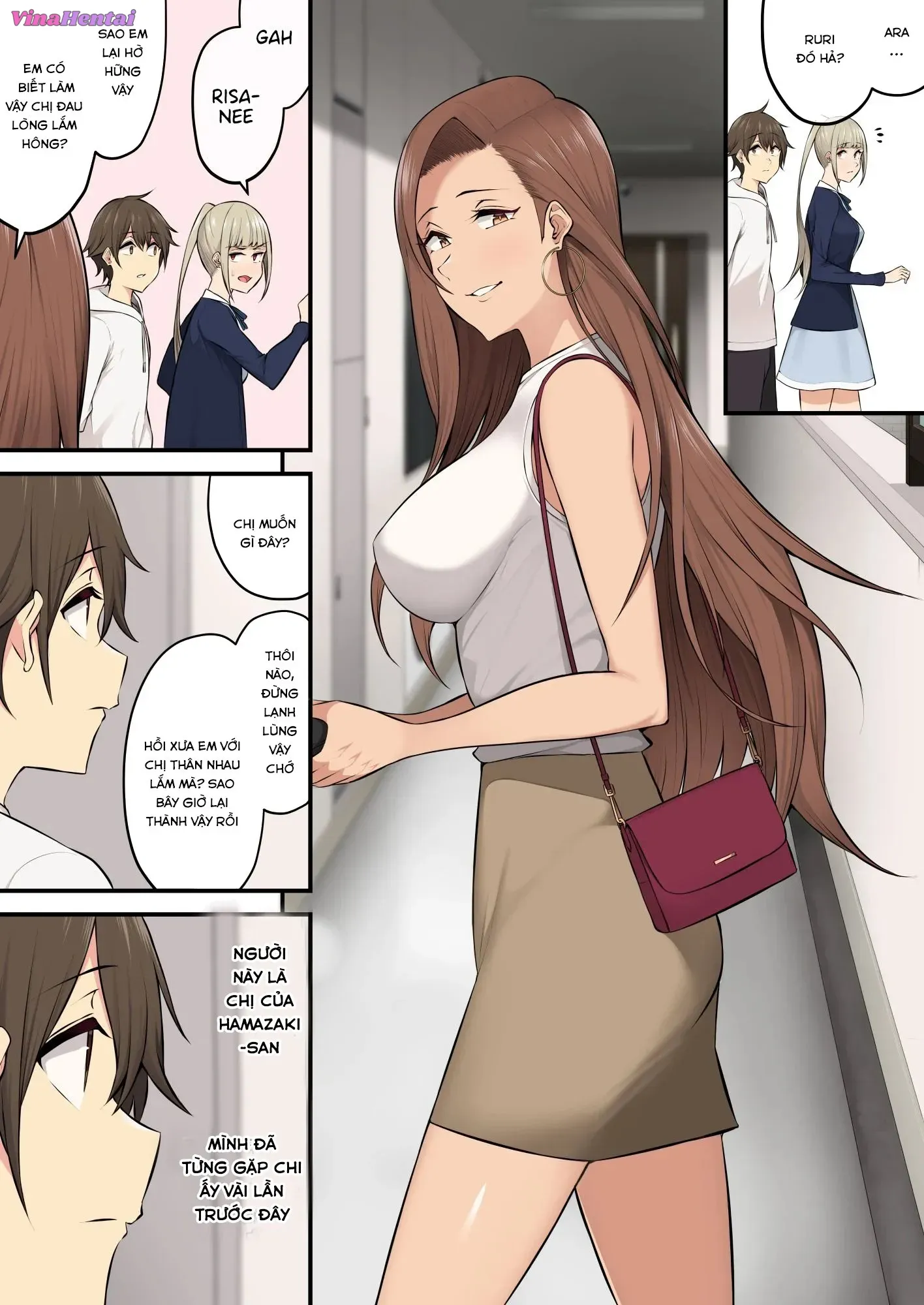 HentaiVN.net - Ảnh 26 - Imaizumi đưa cả bầy Gyaru về nhà mình - Chap 4.1