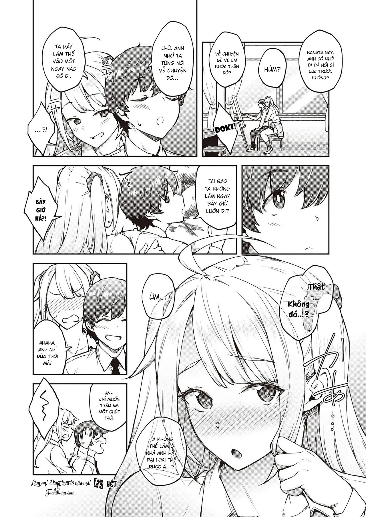 HentaiVN.net - Ảnh 26 - Làm ơn! Đừng trêu tớ nữa mà, Tachibana-san! [Karakawanaide Tachibana-san; Please don't tease me, Tachibana-san] - Oneshot