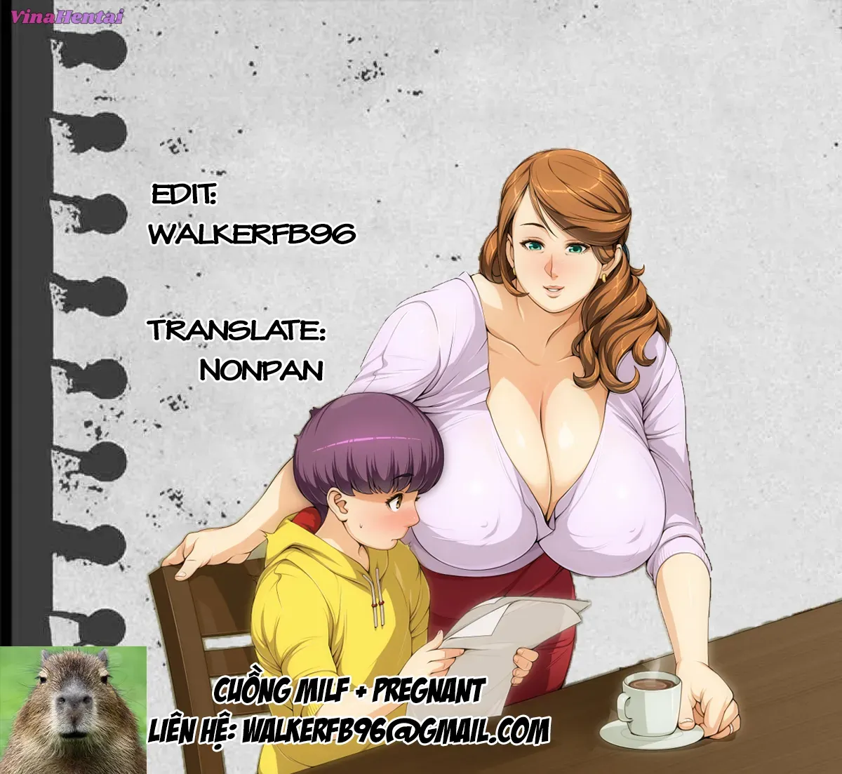 HentaiVN.net - Ảnh 26 - Oba-san to Boku no H na Obenkyou - Chap 1