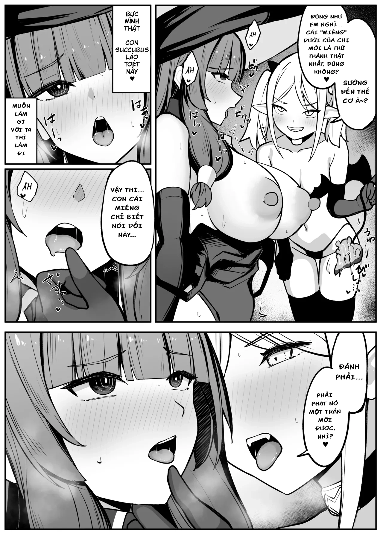 HentaiVN.net - Ảnh 26 - Câu chuyện về nữ phù thủy mạnh nhất bị một succubus mê hoặc và đánh bại. - Oneshot