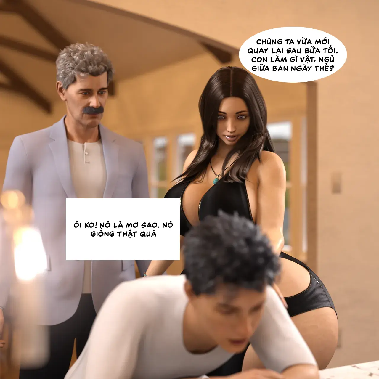 HentaiVN.net - Ảnh 17 - Farrahs và Damons Vacation [Rev2019] - Diner time .2