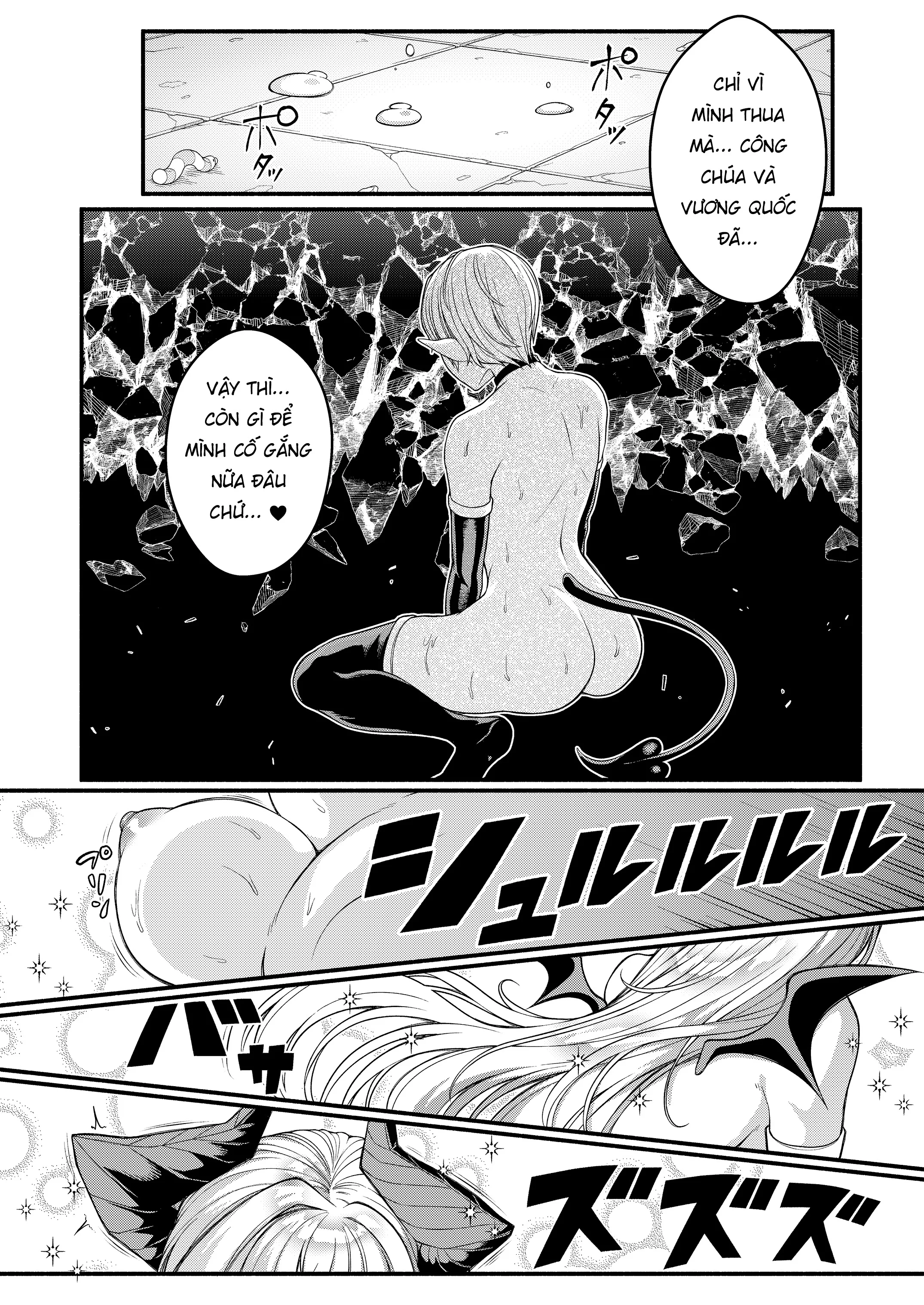 HentaiVN.net - Ảnh 25 - Thánh Kiếm Của Vương Quốc Sa Ngã Thành Succubus - Một Bắn