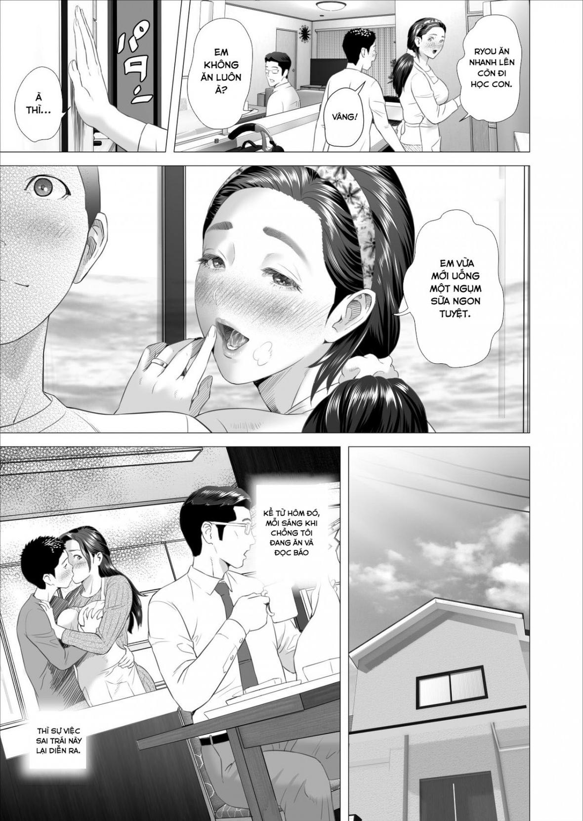 HentaiVN.net - Ảnh 27 - Kinjo Yuuwaku Musuko ni Otto no Soba de Dakareru Haha Hen - Chap 1
