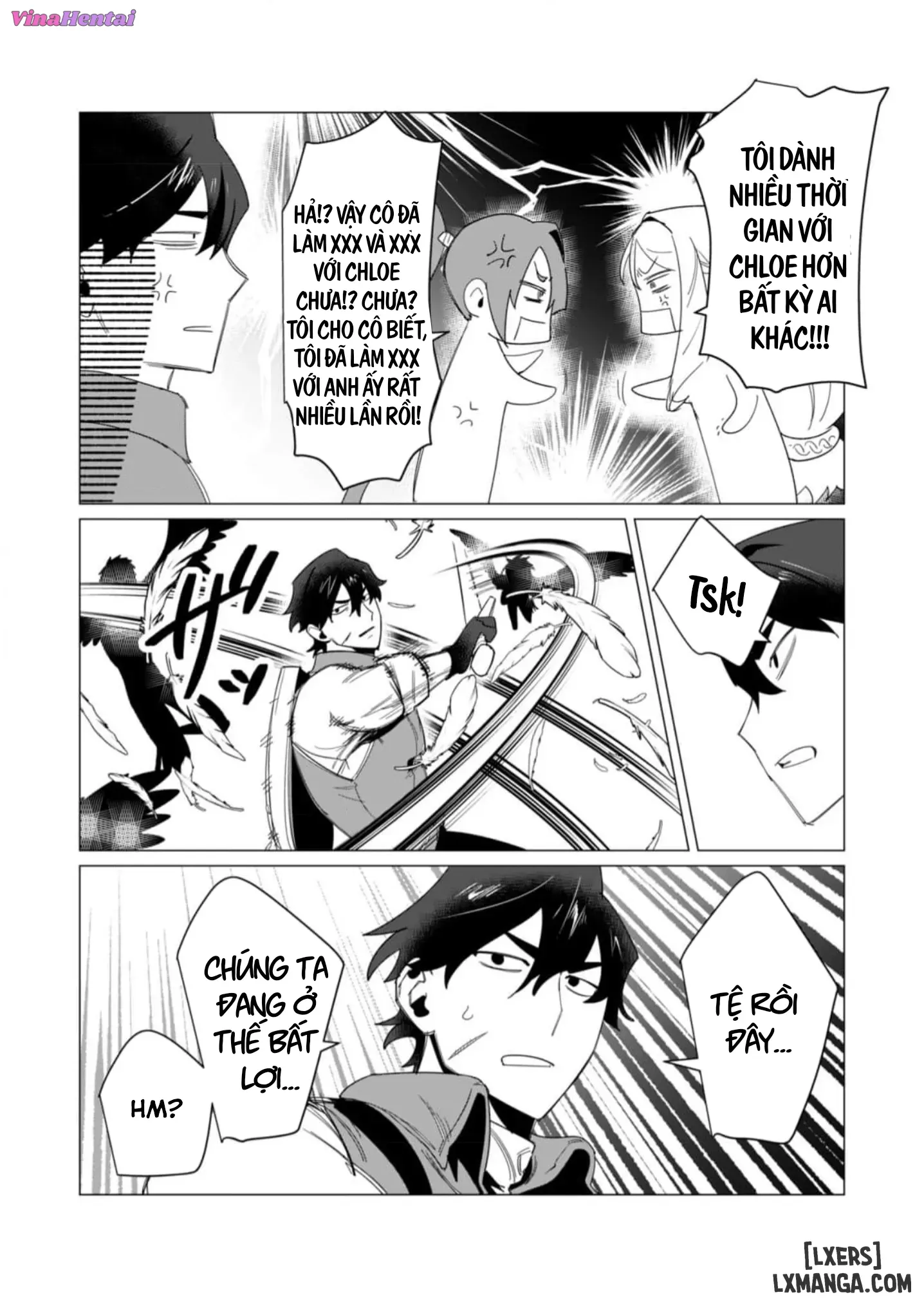 HentaiVN.net - Ảnh 27 - Vị Anh Hùng Muốn “Vợ Người Ta” Làm Phần Thưởng - Chap 8 : Dũng Sĩ x Harpy (phần 1)