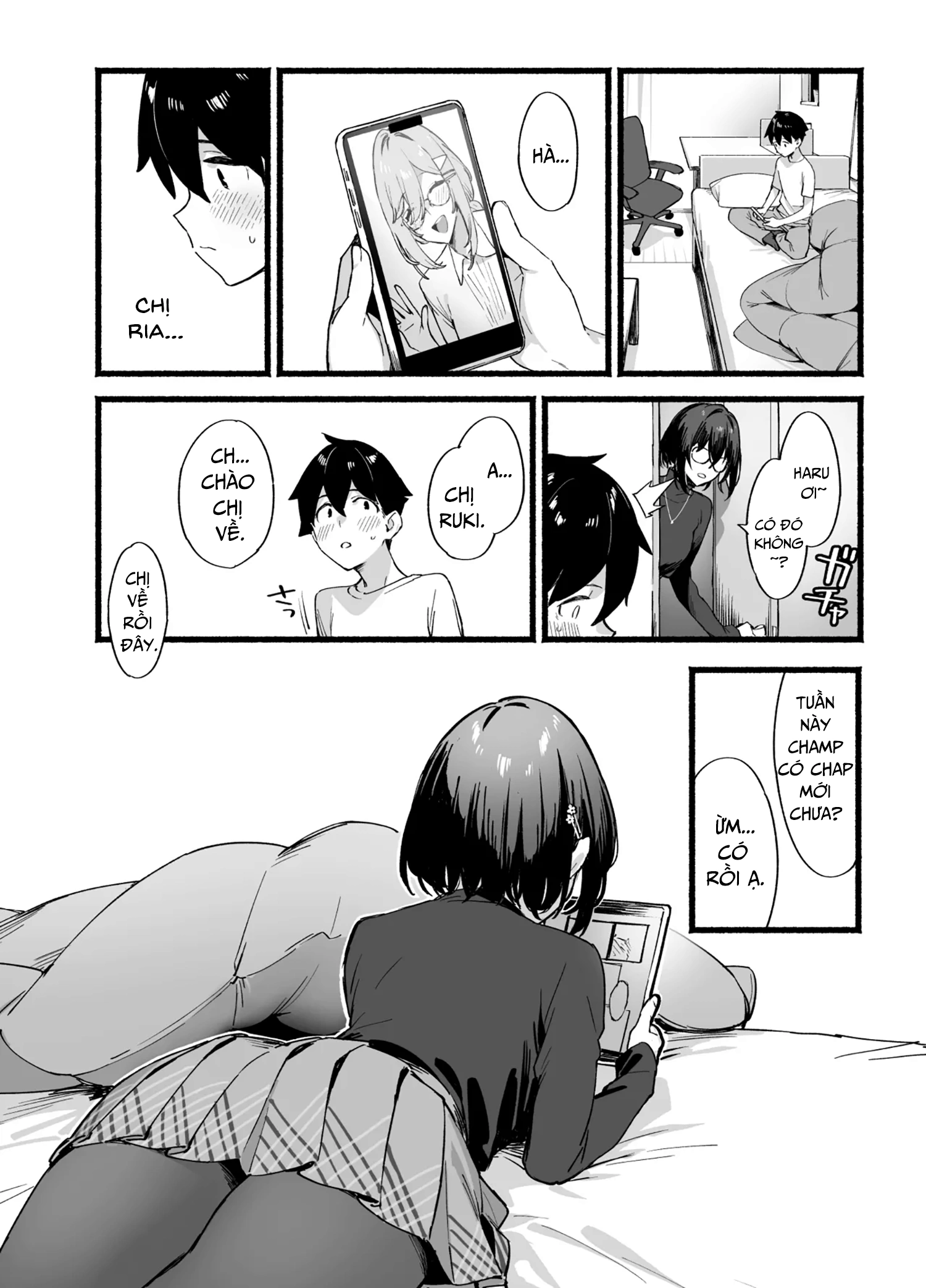 HentaiVN.net - Ảnh 28 - Sister Contrast: Cuộc sống ái ân với những người chị yêu chiều. - Nửa đầu: Chị cả Karia