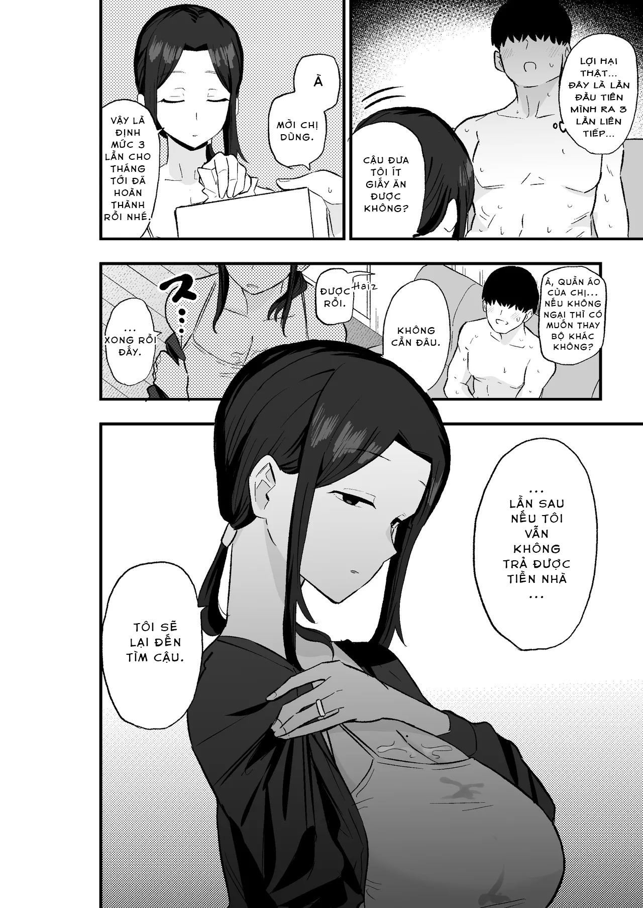 HentaiVN.net - Ảnh 27 - Taihai Tsuma Taihaikei Hitotsuma o Yachin Kawari ni Koki Tsukaeru Hanashi - Oneshot