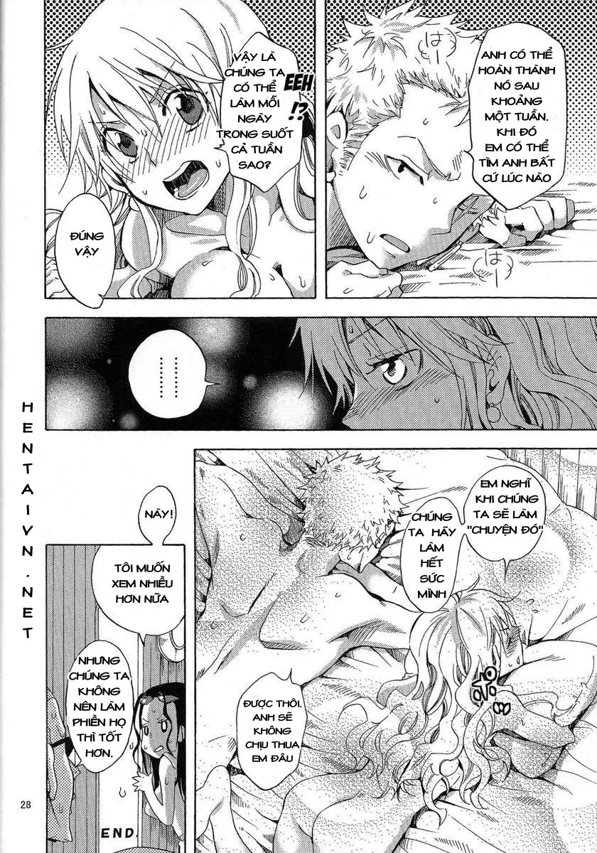 HentaiVN.net - Ảnh 27 - [Yu-ri (Kurione-Sha)] Kankitsukei Kanojo | Citrus-Style Girlfriend (One Piece) - Oneshot