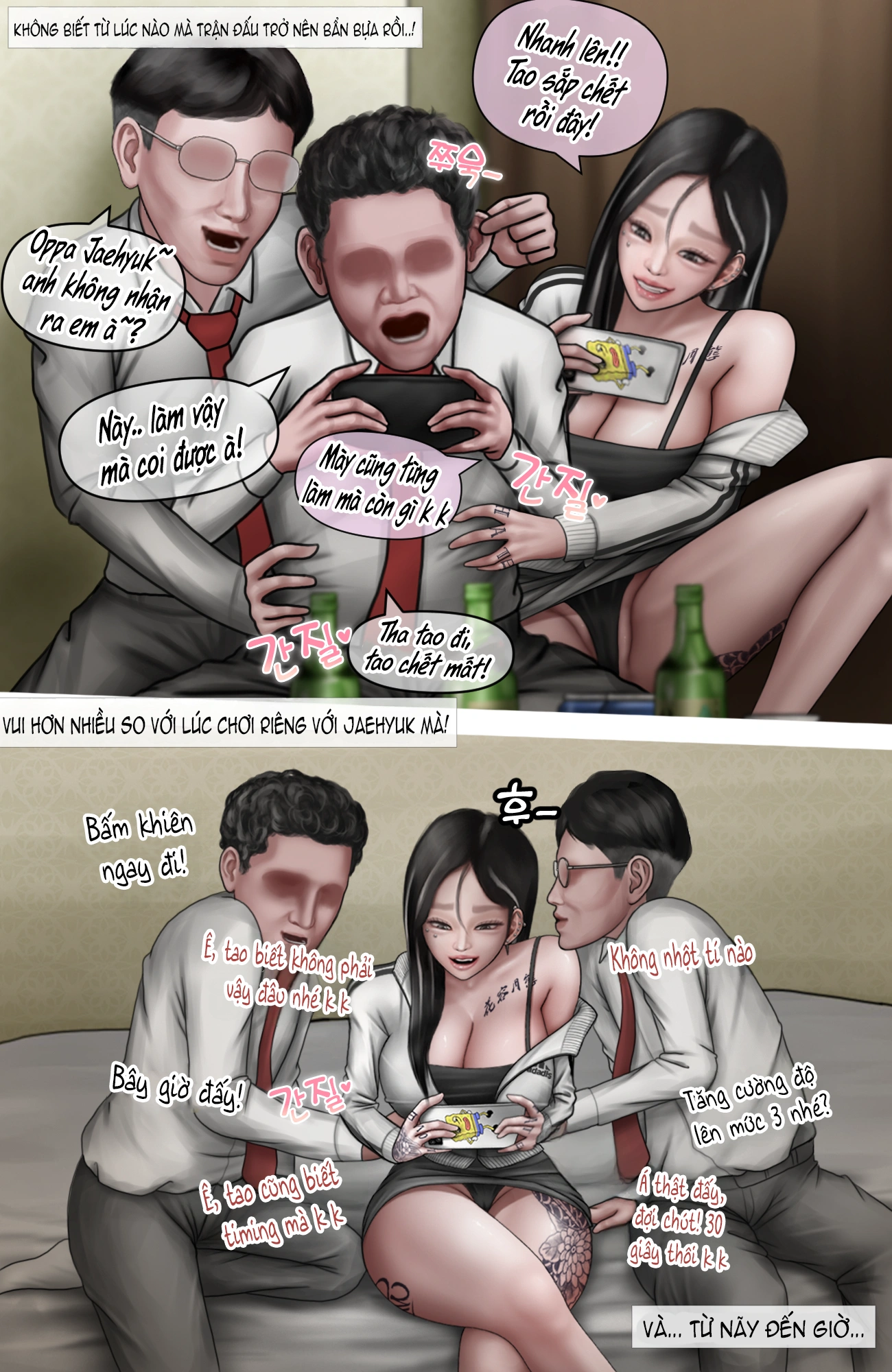 HentaiVN.net - Ảnh 31 - Gái Du Côn X Wibu Đụt Cận Trĩ - Chap 9.1