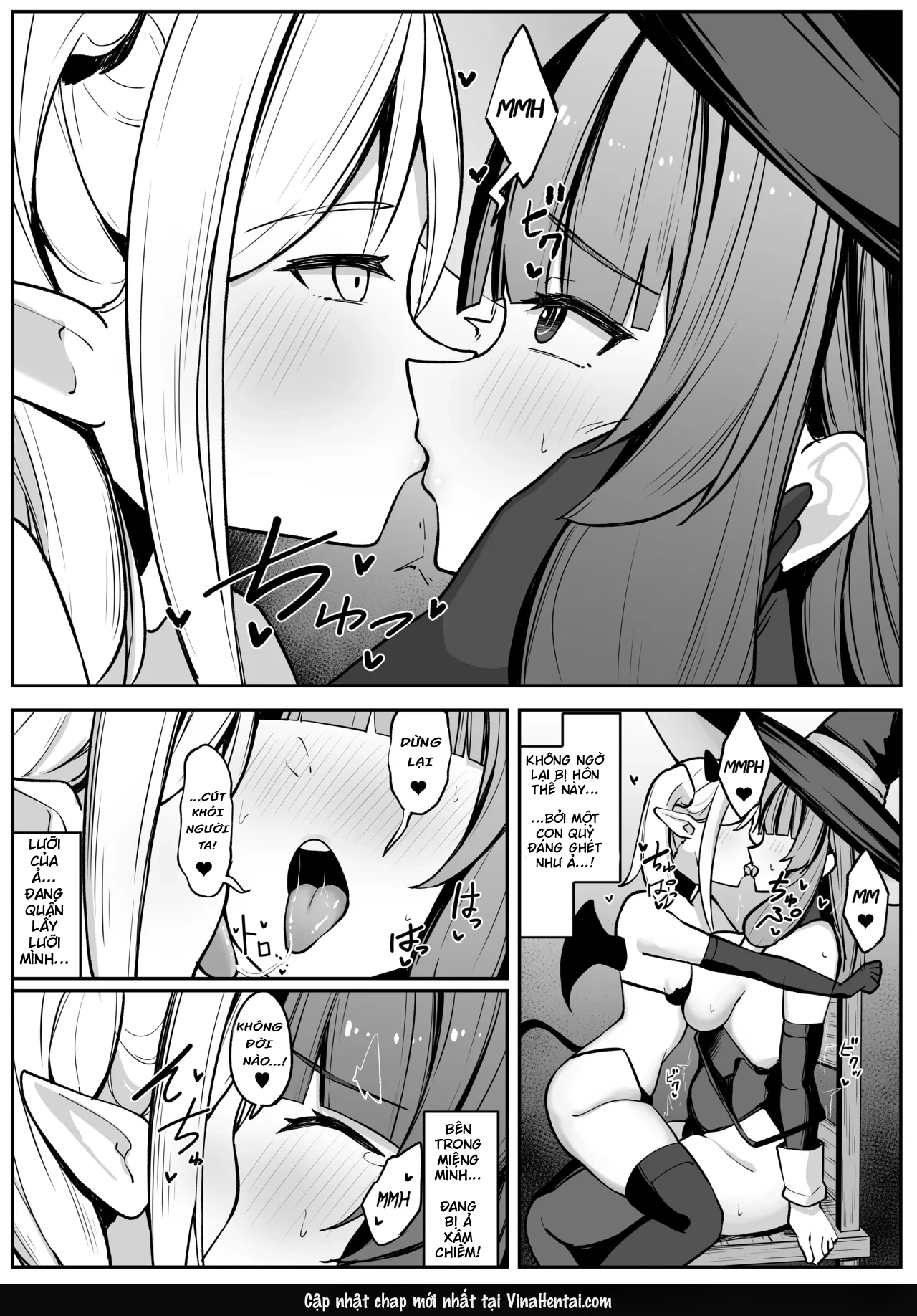 HentaiVN.net - Ảnh 27 - Câu chuyện về nữ phù thủy mạnh nhất bị một succubus mê hoặc và đánh bại. - Oneshot