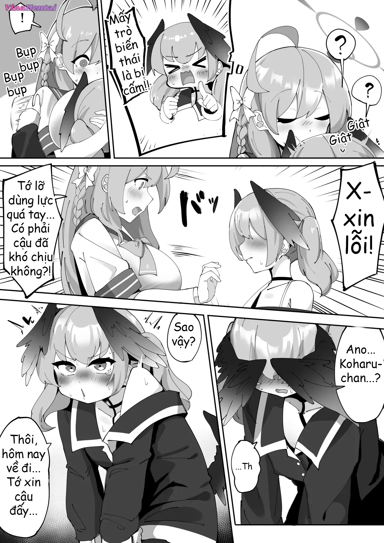 HentaiVN.net - Ảnh 29 - Futanari Koharu-chan vs Hanako-chan Manga - Chap 1