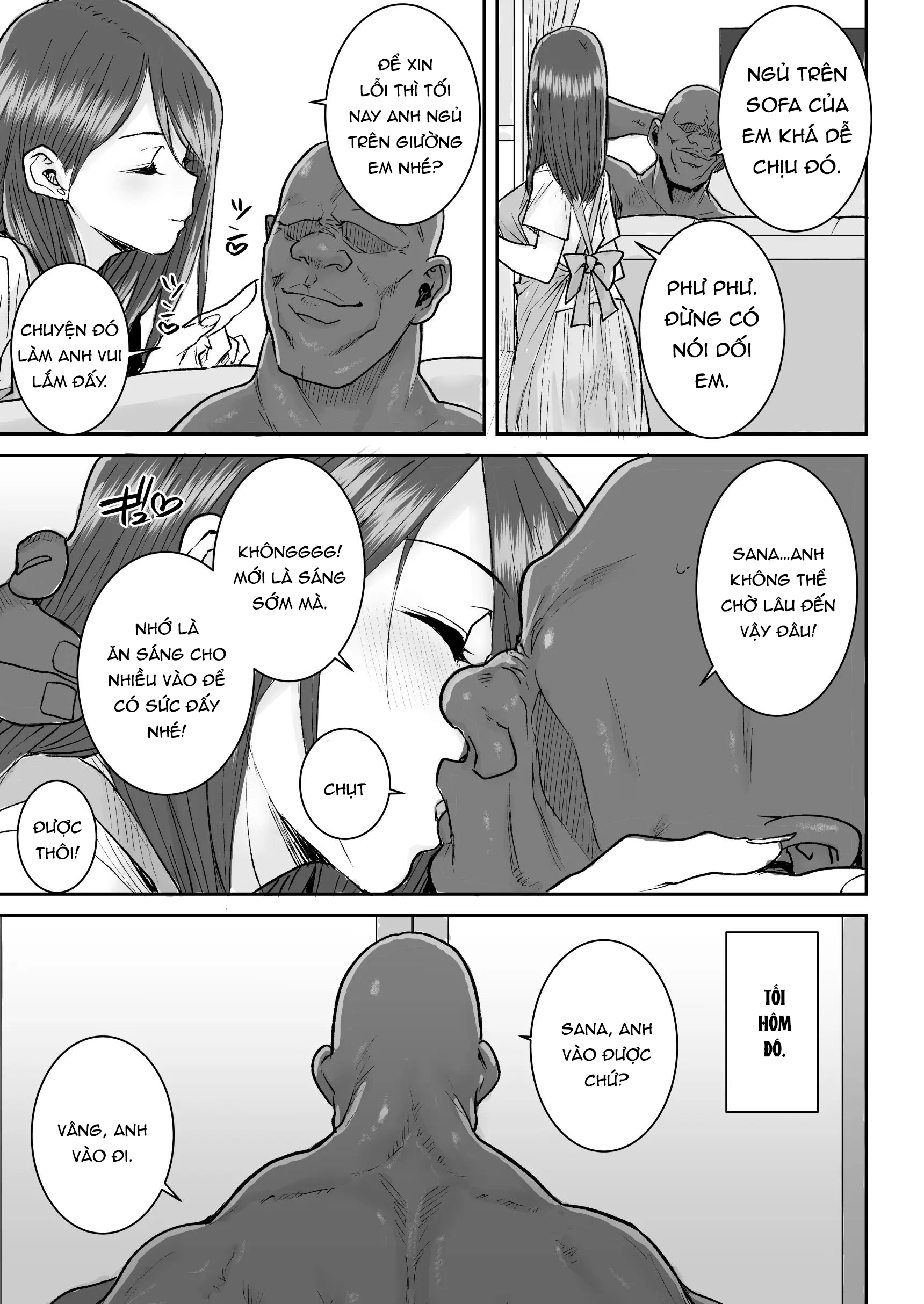 HentaiVN.net - Ảnh 28 - Mukki Muki no Kokujin Dekai Chinpo De Shucchouchuu no Otto ni Dekinai Akume SEX - oneshot