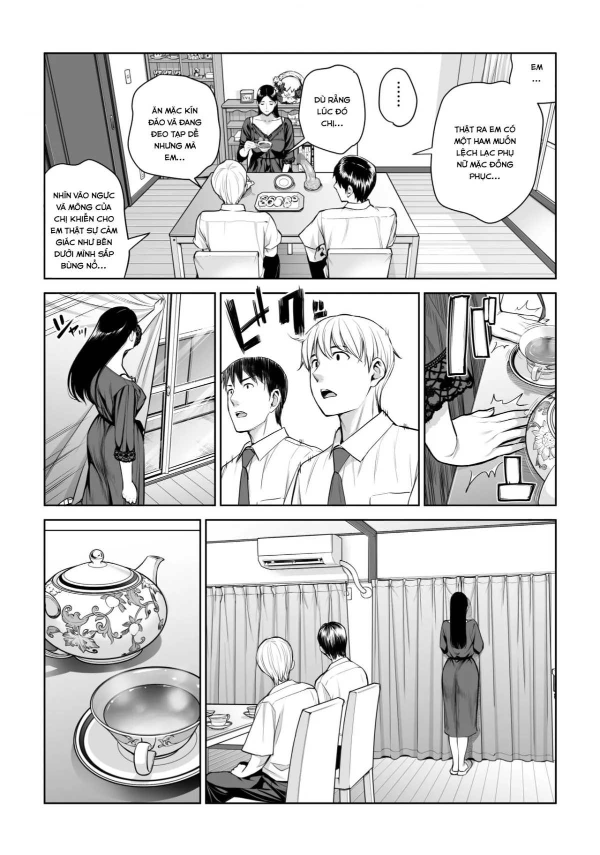 HentaiVN.net - Ảnh 28 - Kurokami Onna no Fudeoroshi ~Himitsu no Heya de Nakadashi Sasete Ageru wa~ - Oneshot
