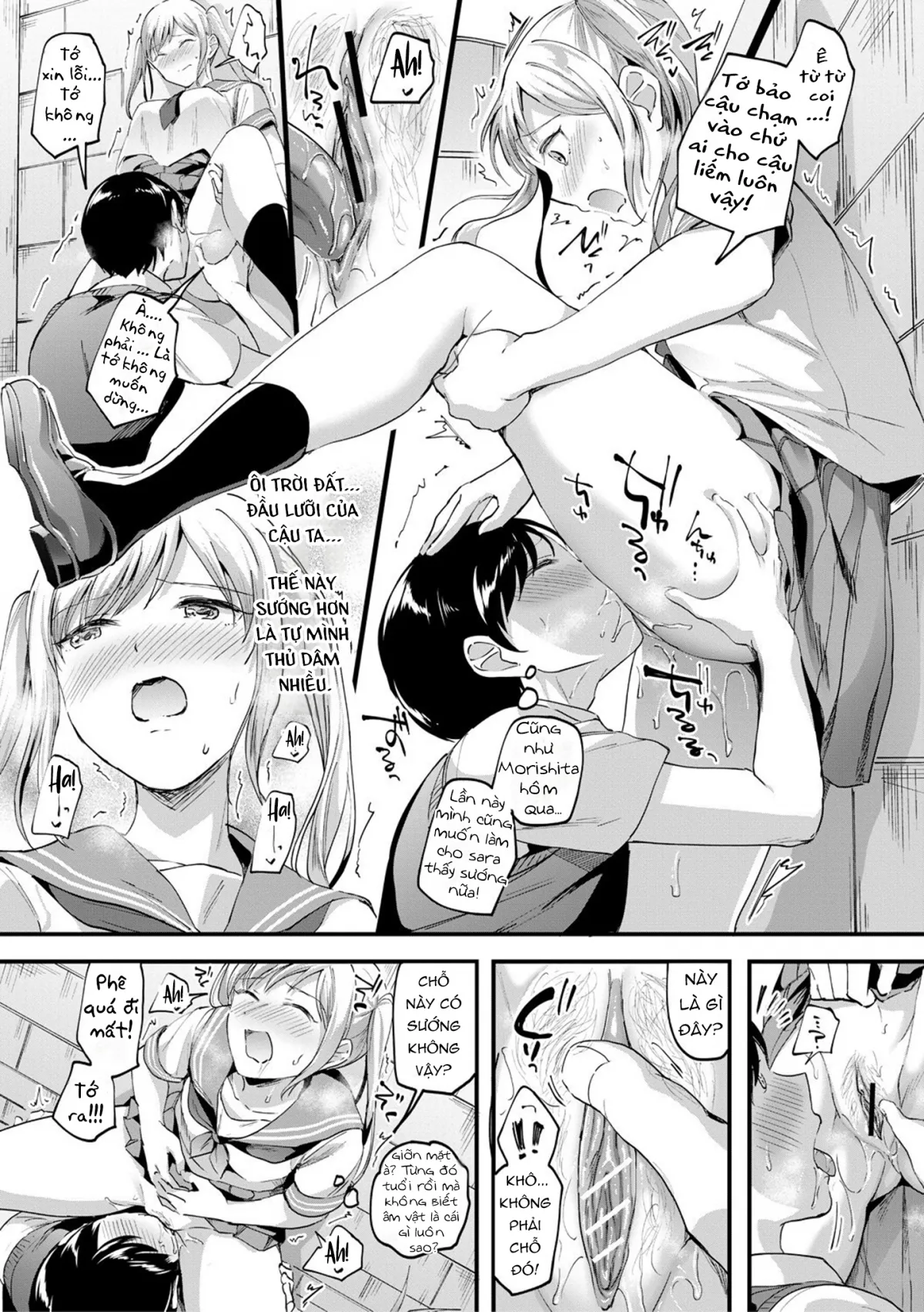 HentaiVN.net - Ảnh 28 - Nào chị em ta cùng hấp diêm! [Let’s Gyaku Rape, Let's Reverse Rape, Let’s逆レイプ] - Chap 2: Vắt cực khô cùng 3 cô em thèm đụ