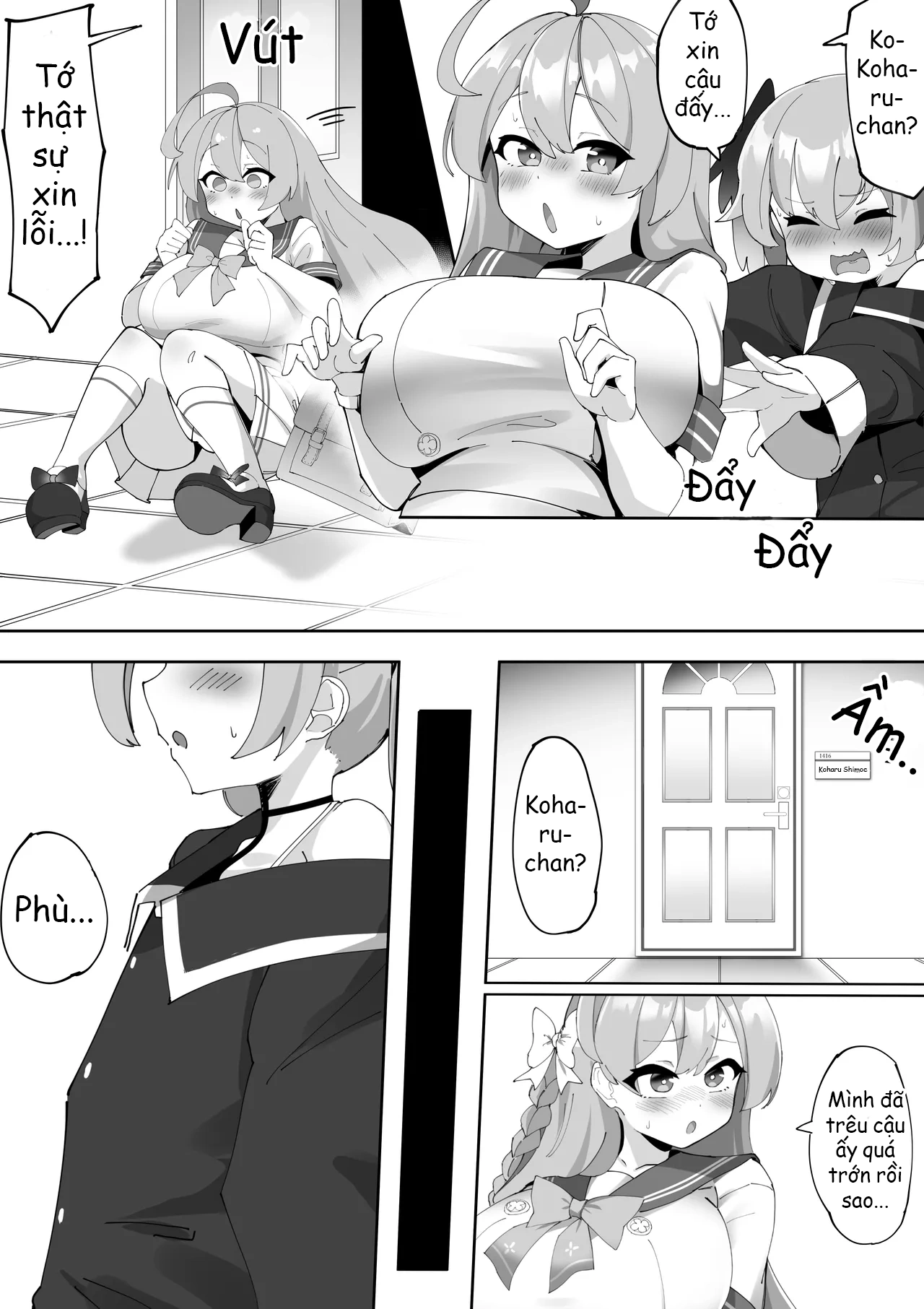 HentaiVN.net - Ảnh 30 - Futanari Koharu-chan vs Hanako-chan Manga - Chap 1