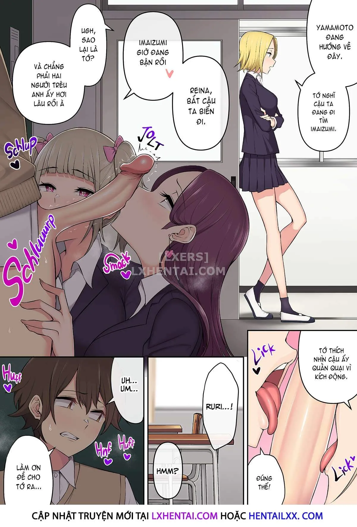 HentaiVN.net - Ảnh 29 - Imaizumi đưa cả bầy Gyaru về nhà mình - Chap 3