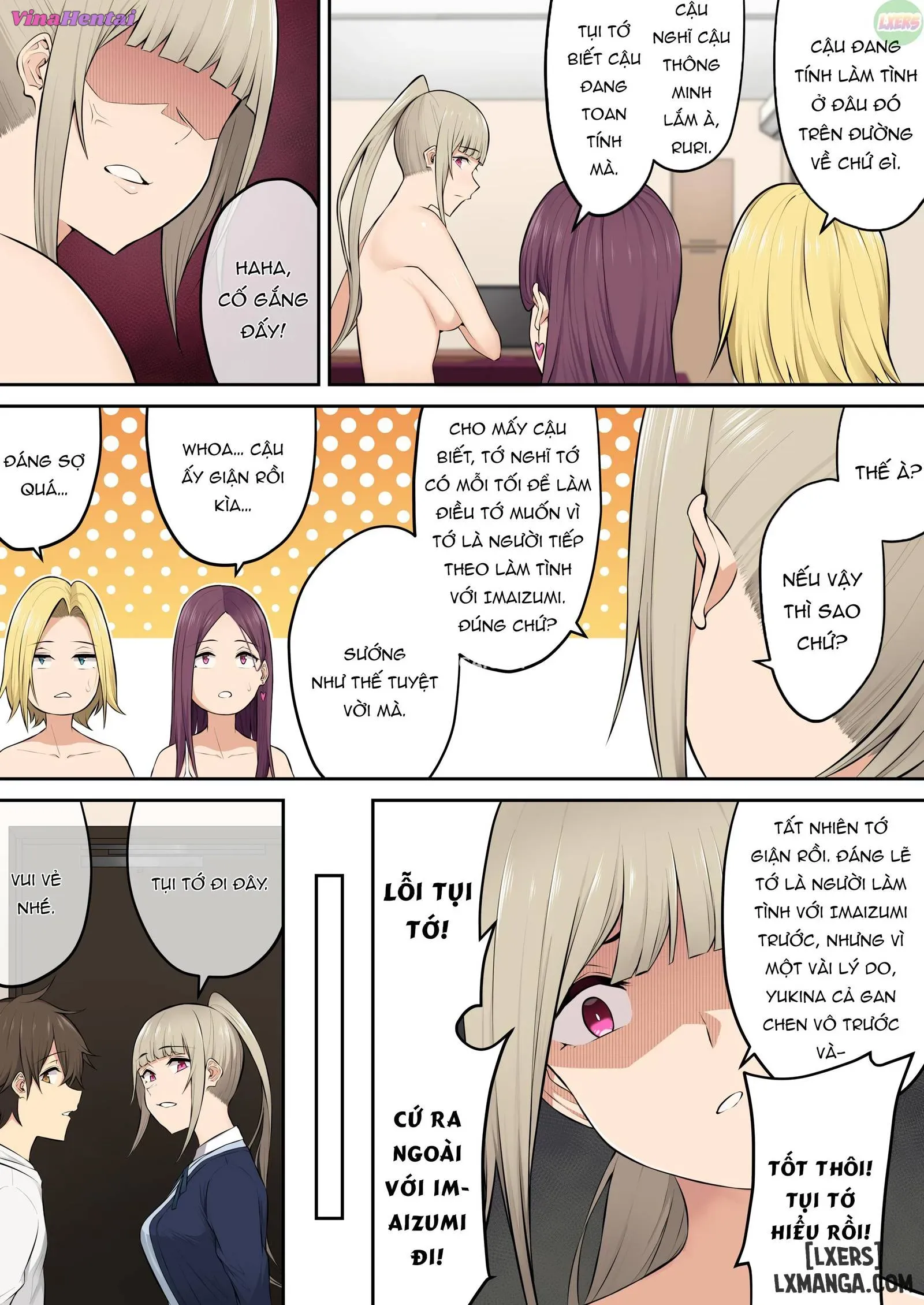 HentaiVN.net - Ảnh 29 - Imaizumi đưa cả bầy Gyaru về nhà mình - Chapter 4