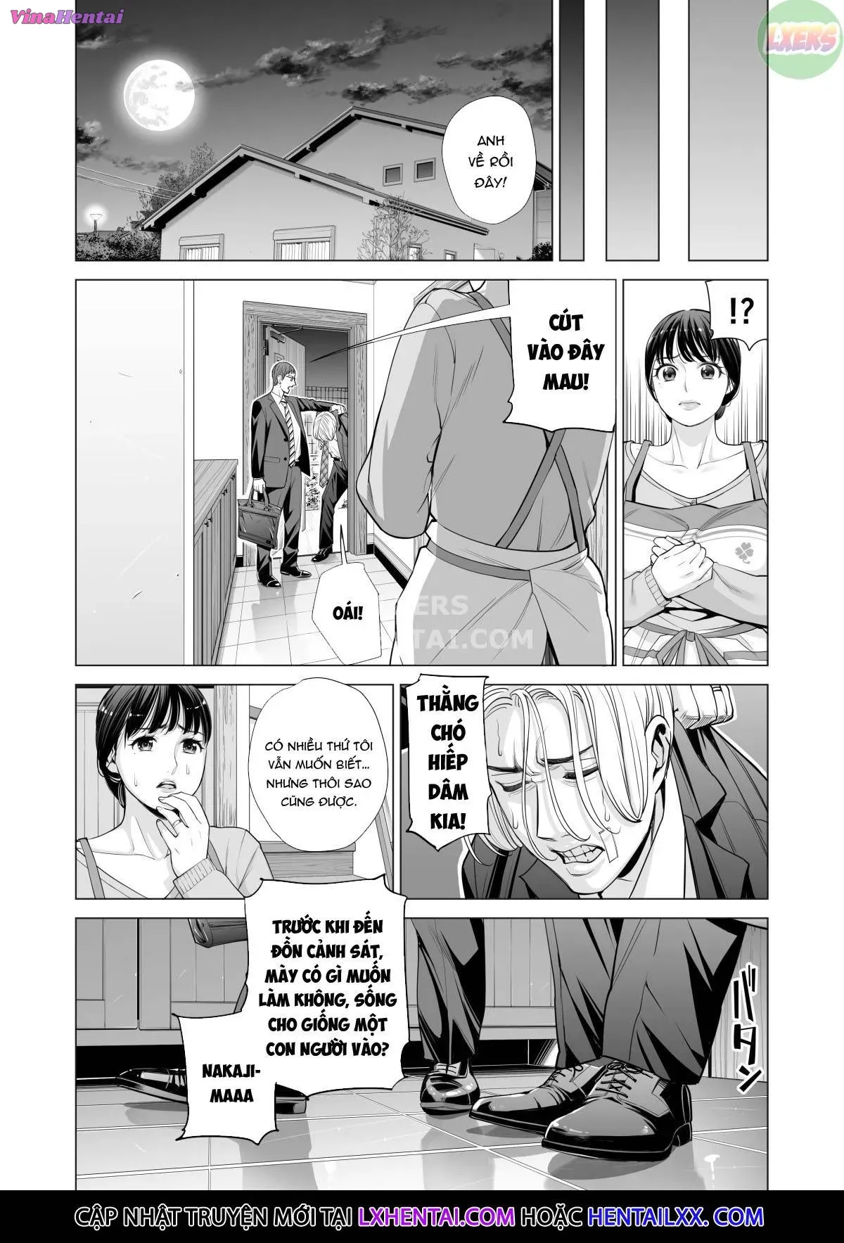 HentaiVN.net - Ảnh 29 - A Housewife Stolen By A Coworker Besides Her Blackout Drunk Husband [Tsukiyo No Midare Zake (Zenpen) Moonlit Intoxication; Tsukiyo No Midare Zake (Kouhen) Moonlit Intoxication] - Chap 2