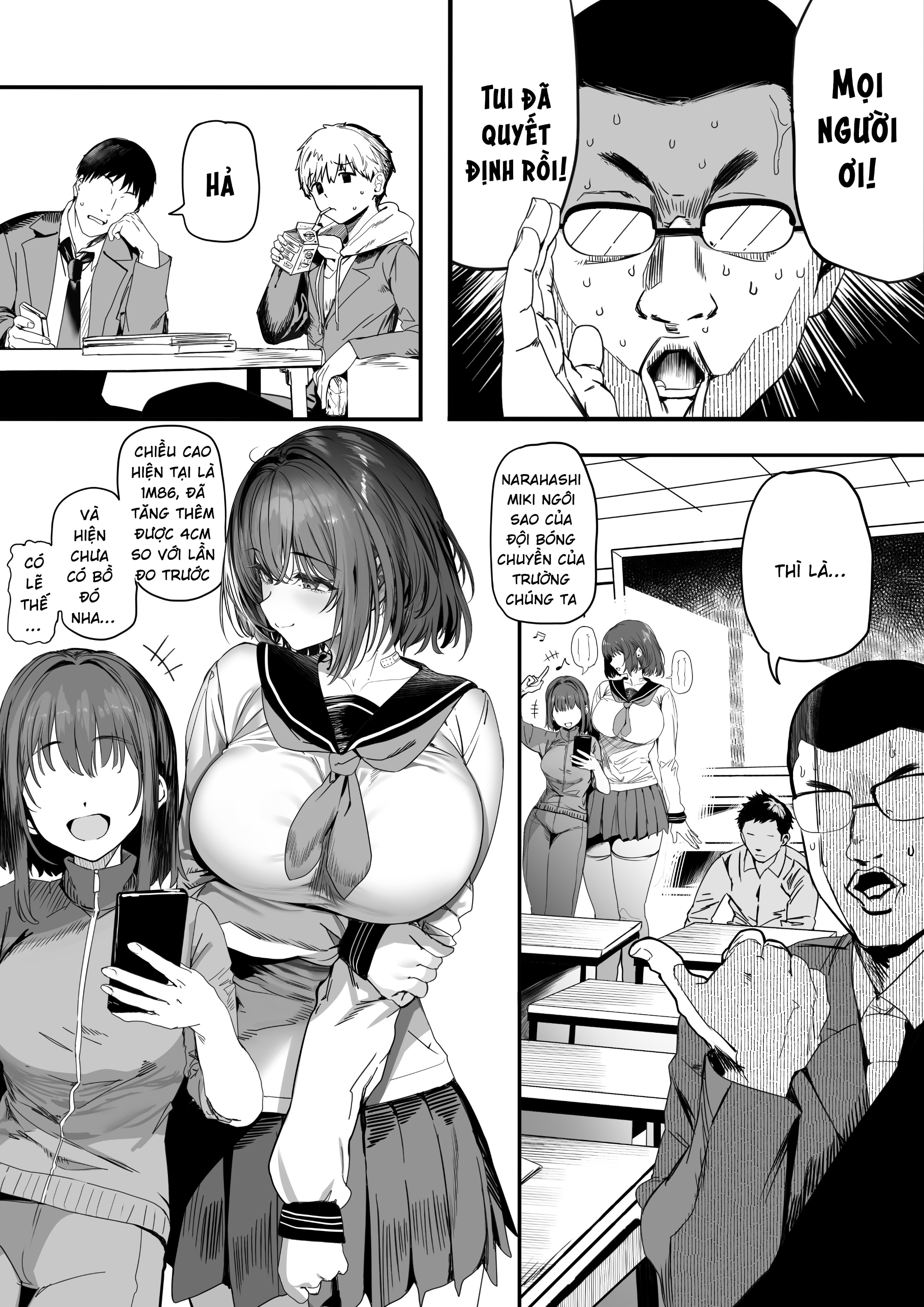 HentaiVN.net - Ảnh 3 - Koushinchou Volley-bu no Seisokei Kanojo ga Senpai no Mono ni Natte Shimau Ichibushijuu - Chap 2