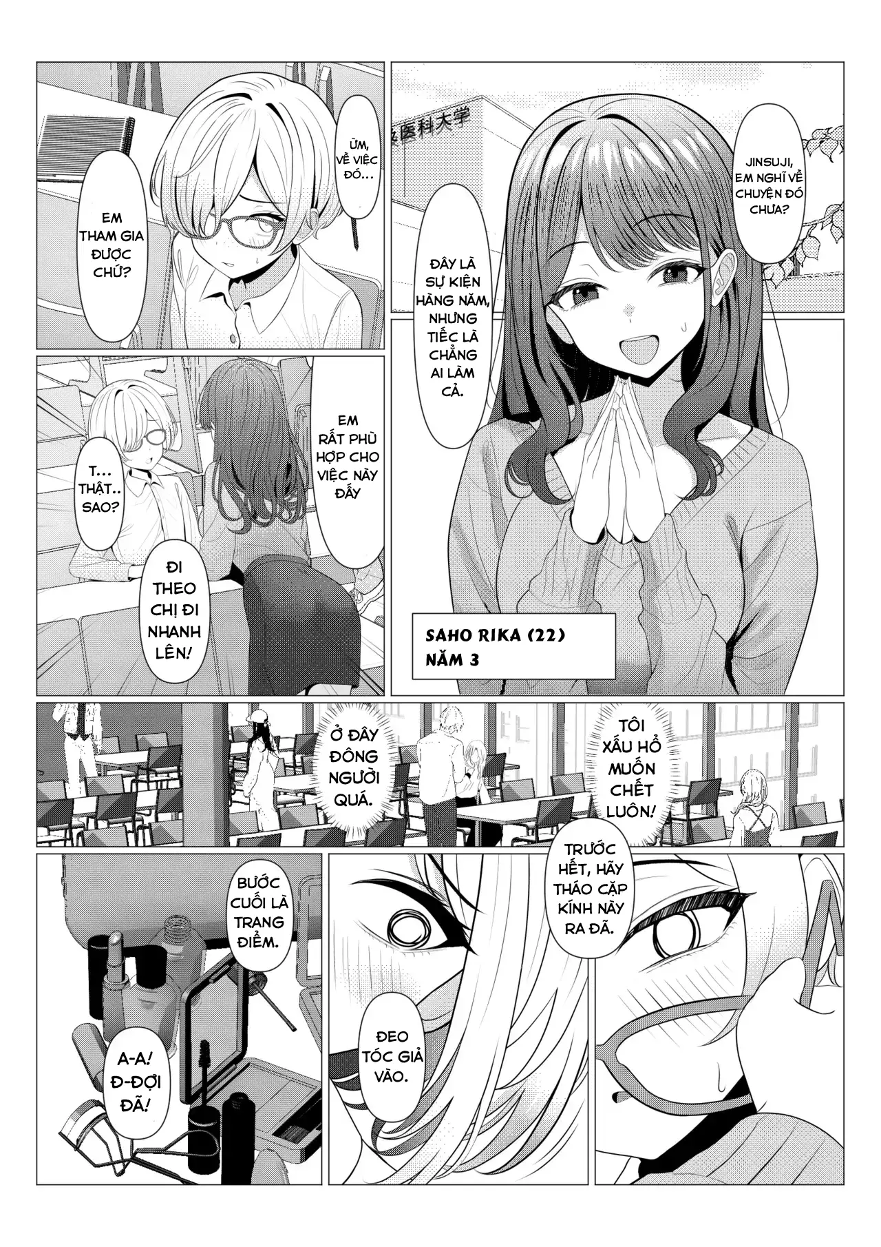 HentaiVN.net - Ảnh 4 - Hồ sơ bệnh án nữ hóa của Hayato-sensei - Oneshot