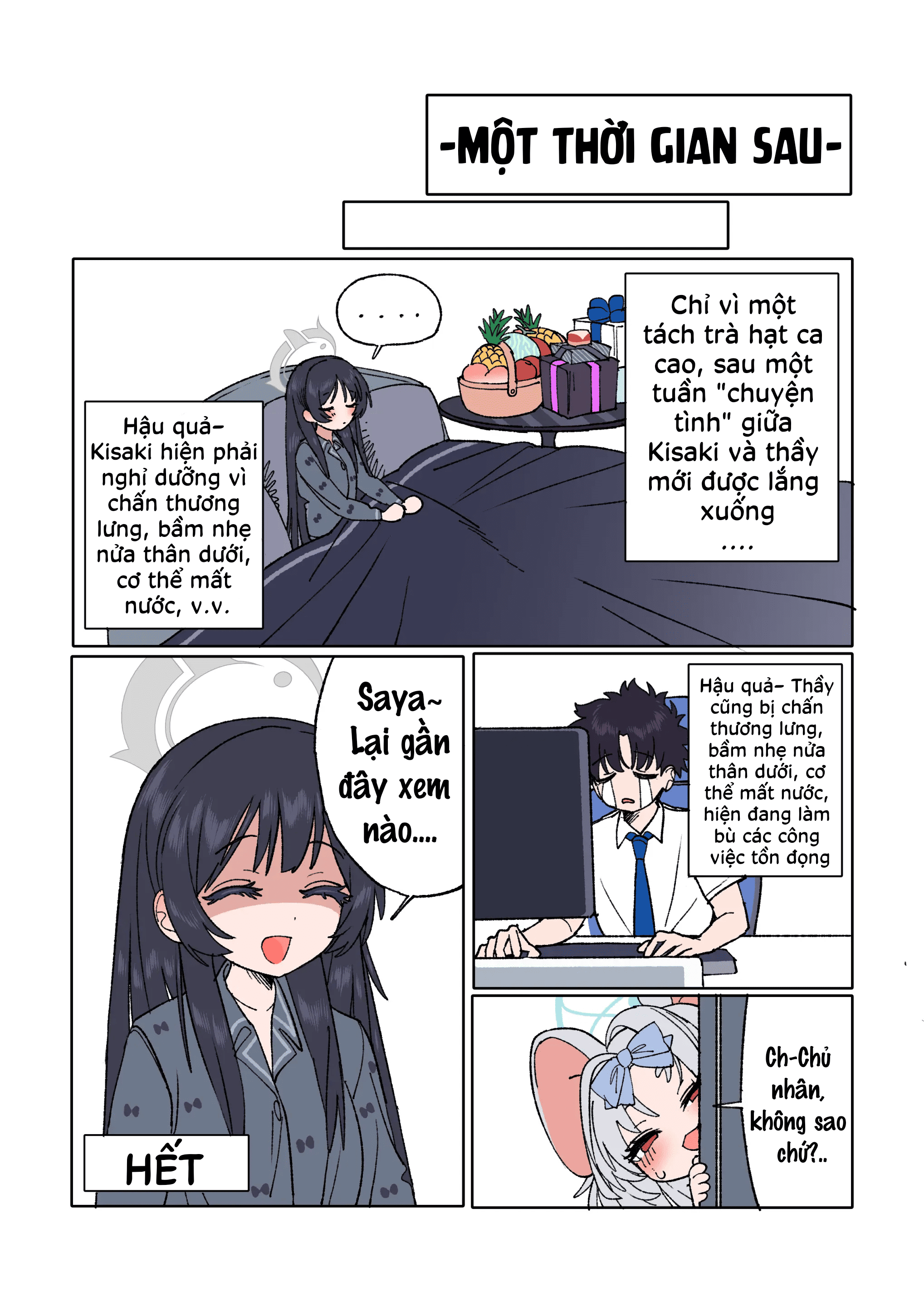 HentaiVN.net - Ảnh 4 - Cuốn Sách Tình Yêu Của Kisaki & Sensei - Oneshot