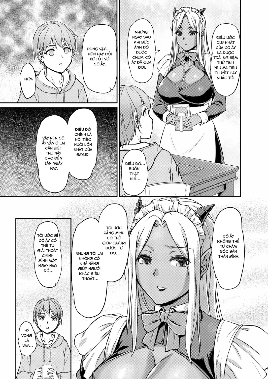 HentaiVN.net - Ảnh 3 - Cuộc sống hàng ngày tại Nữ quái trang viên - Chap 4