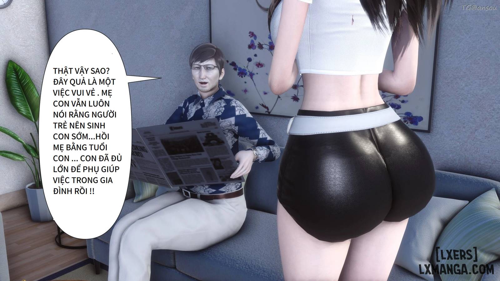 HentaiVN.net - Ảnh 3 - LÀM CHO TÂT CẢ CÁC BÀ NỘI TRỢ XINH ĐẸP MANG THAI - Chương  2.1